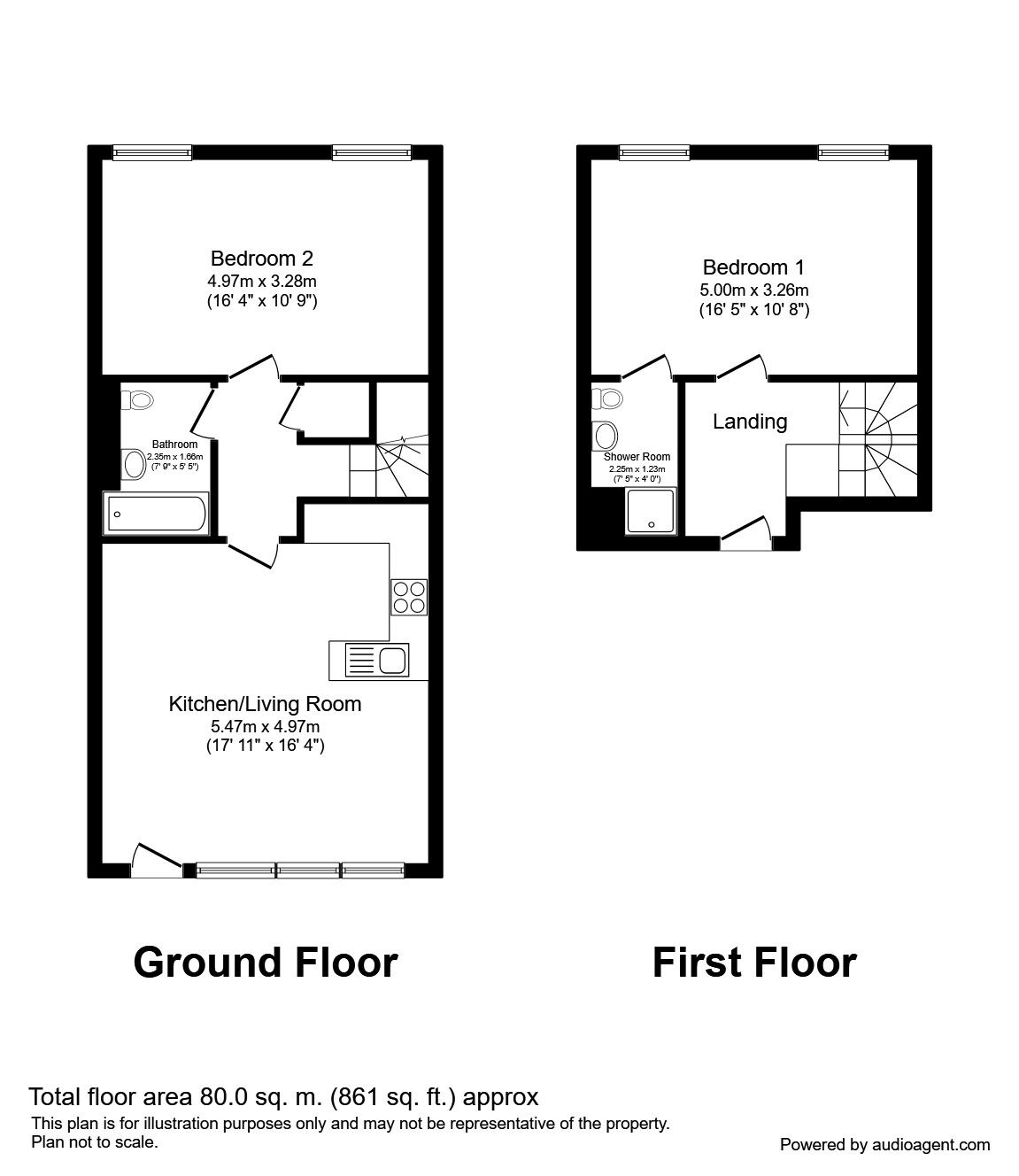 Floorplan of 2 bedroom  Flat to rent, Rumford Place, Liverpool, L3