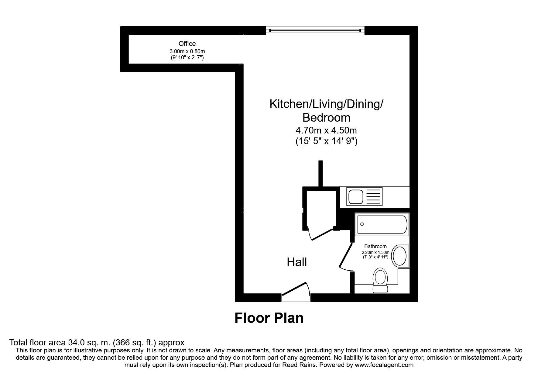 Floorplan of  Flat for sale, 3 Kenyons Steps, Liverpool, Merseyside, L1