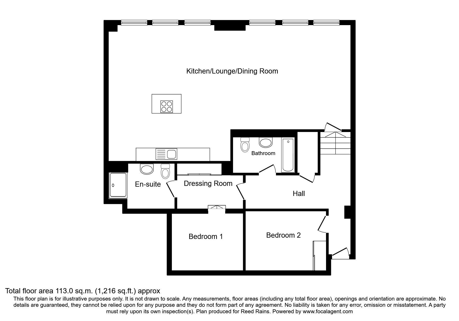 Floorplan of 2 bedroom Flat for sale, Tower Building, 22 Water Street, Merseyside, L3