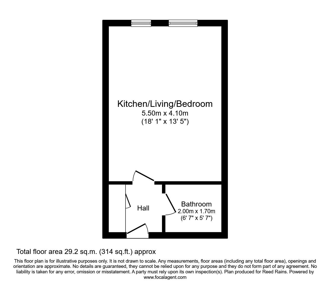 Floorplan of Flat to rent, The Strand, Liverpool, Merseyside, L2
