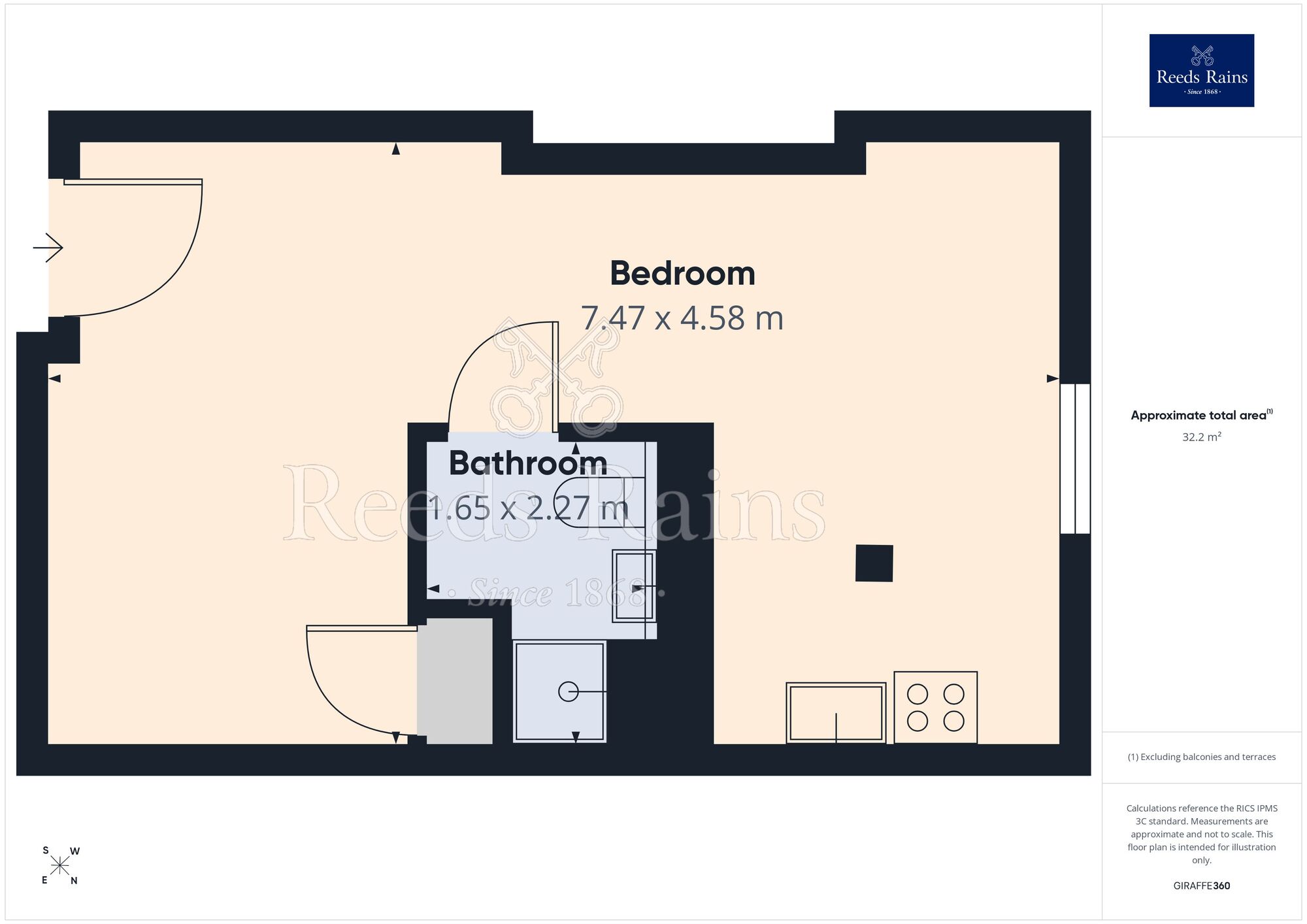 Floorplan of Flat for sale, Leigh Street, Liverpool, Merseyside, L1