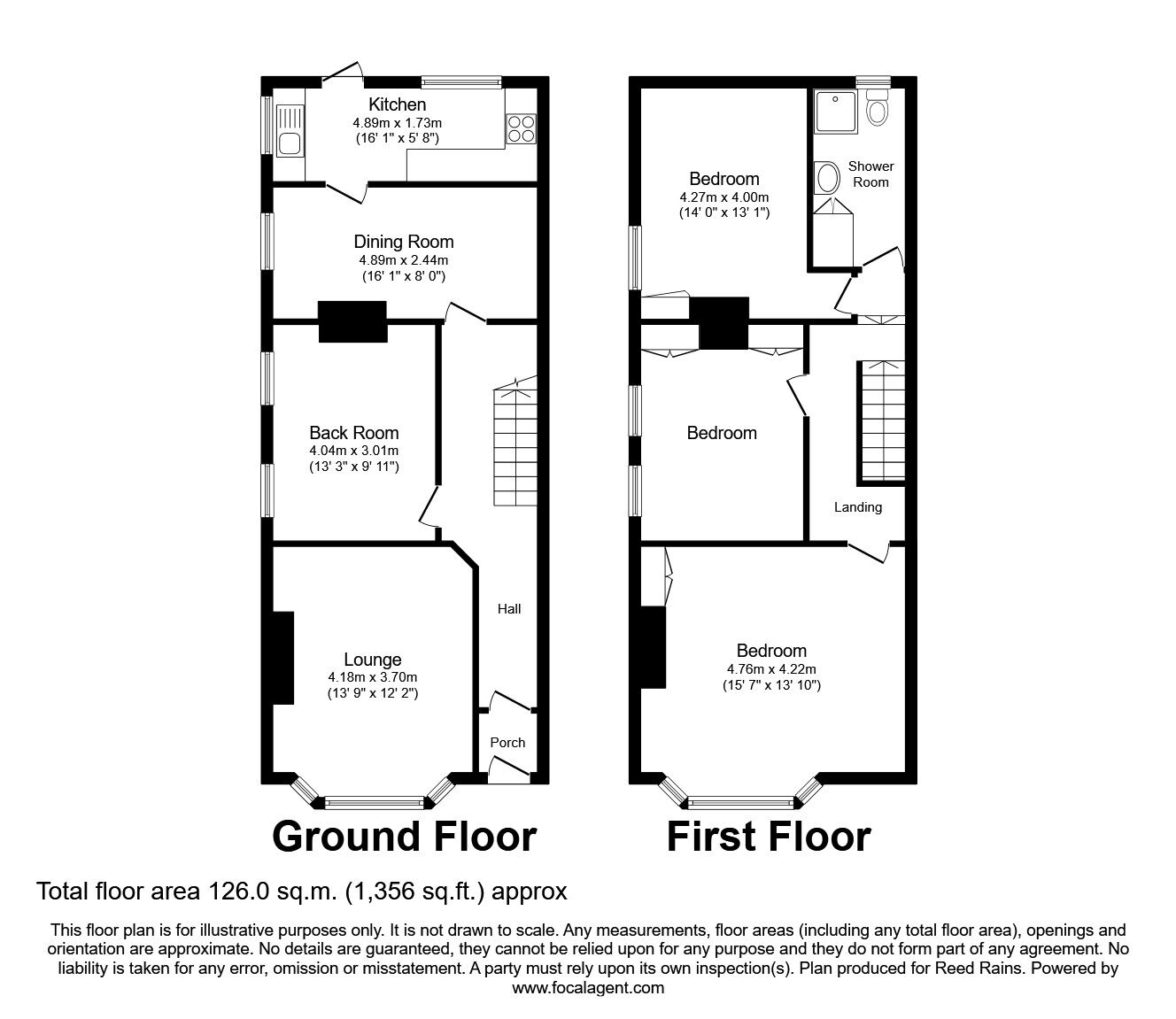Floorplan of 3 bedroom End Terrace House to rent, Lower Breck Road, Liverpool, Merseyside, L6