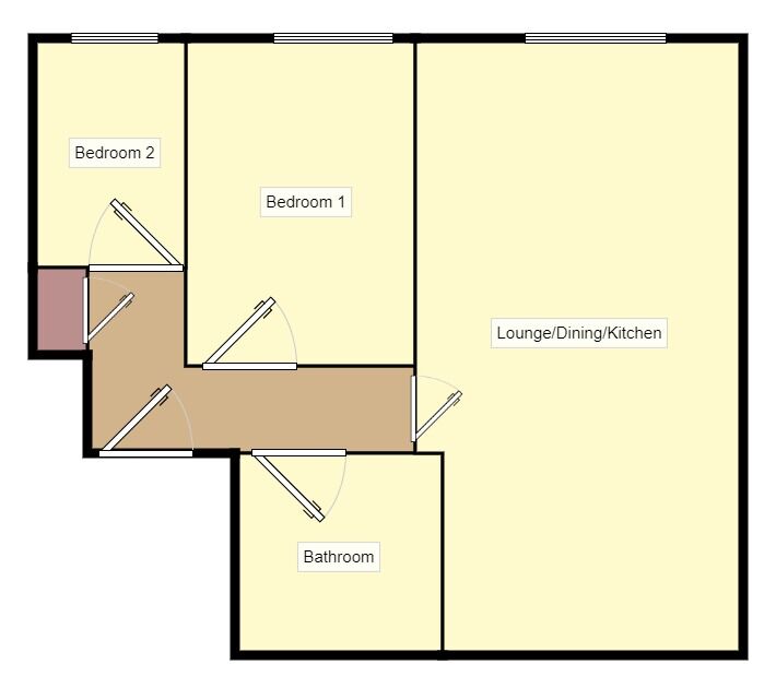 Floorplan of 2 bedroom  Flat for sale, Haigh Street, Liverpool, Merseyside, L3