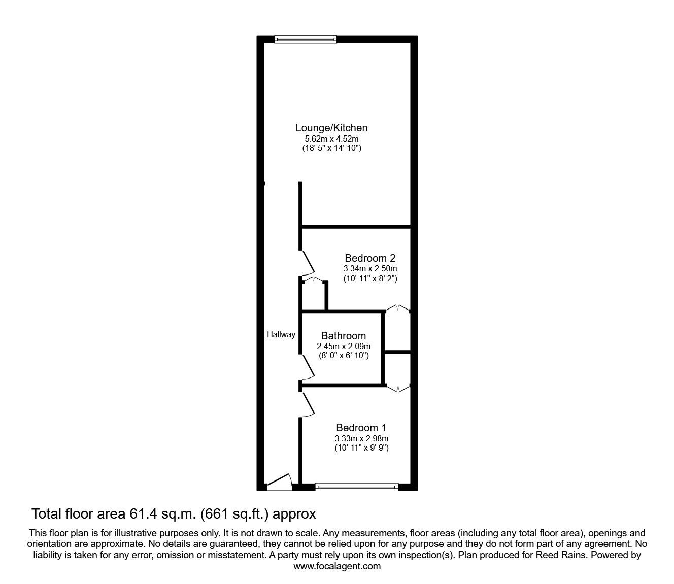 Floorplan of 2 bedroom  Flat to rent, Henry Street, Liverpool, Merseyside, L1