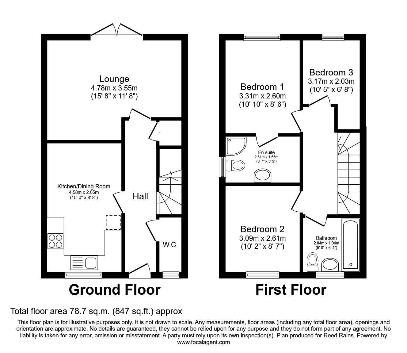 Floorplan of 3 bedroom Semi Detached House for sale, Oswestry Street, Liverpool, Merseyside, L5