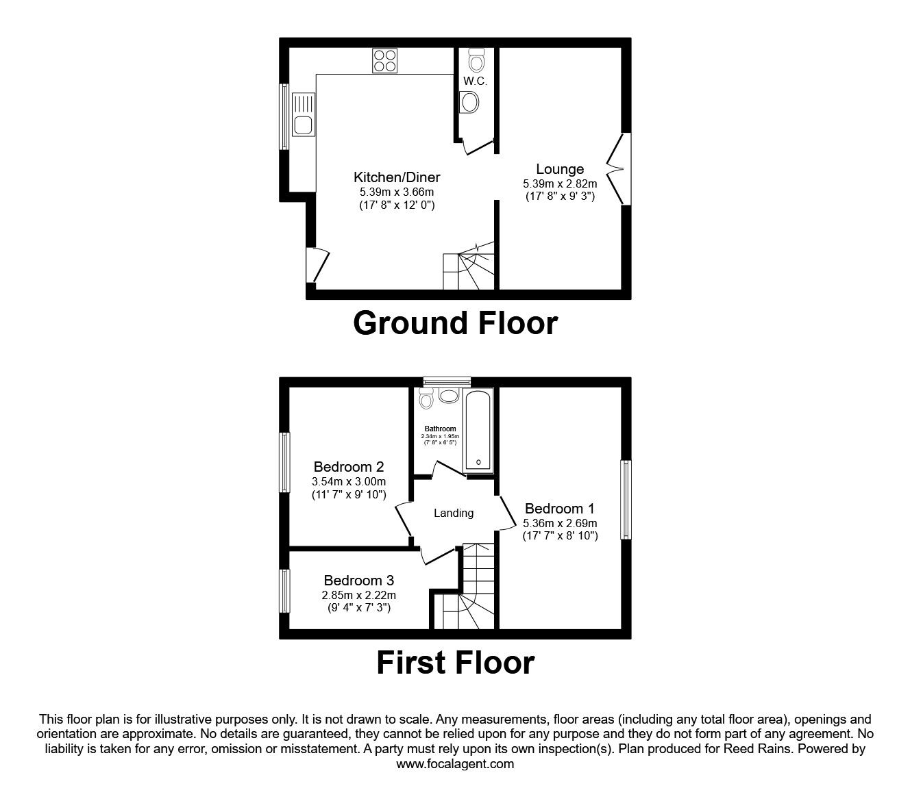 Floorplan of 3 bedroom Mid Terrace House for sale, Salisbury Street, Liverpool, Merseyside, L3