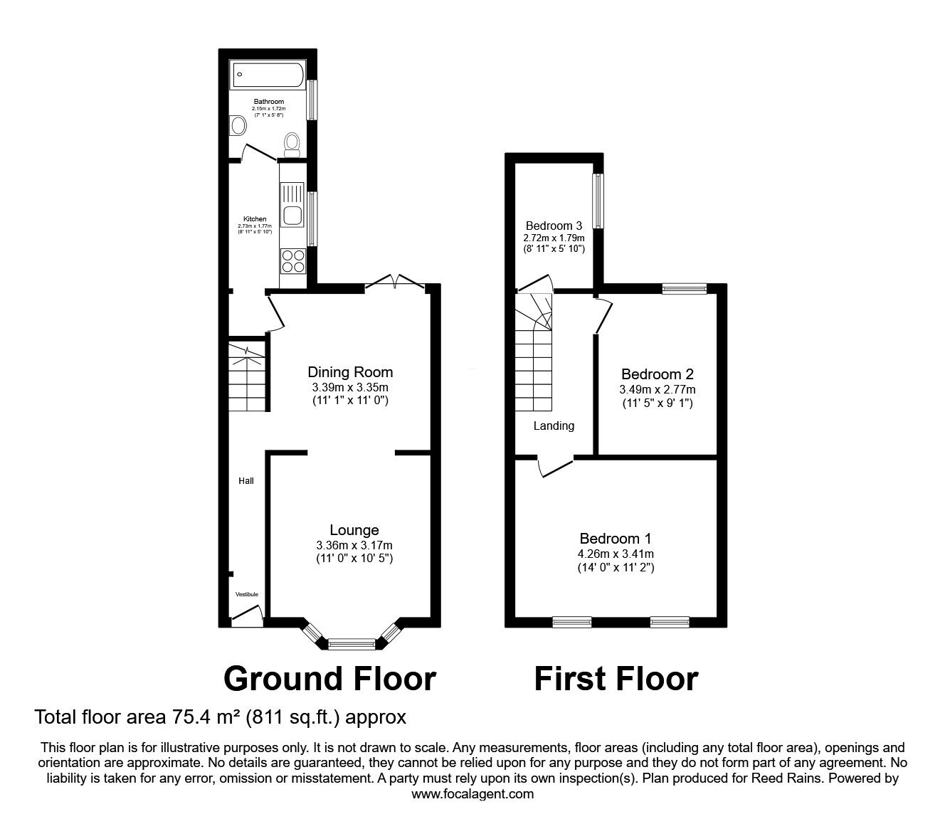 Floorplan of 3 bedroom Mid Terrace House for sale, Dorset Road, Anfield, Merseyside, L6