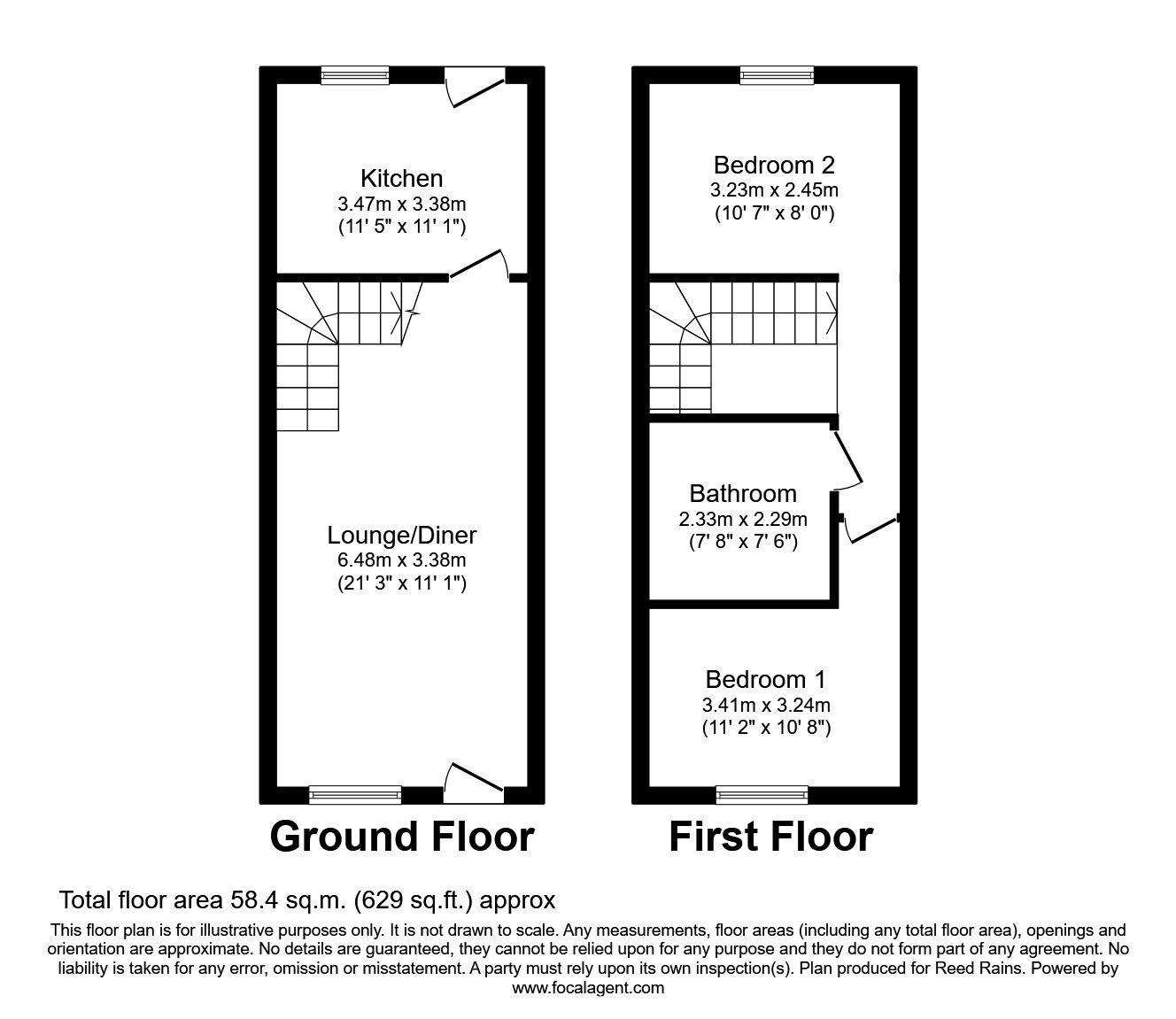 Floorplan of 2 bedroom  Flat for sale, Shaws Alley, Liverpool, Merseyside, L1