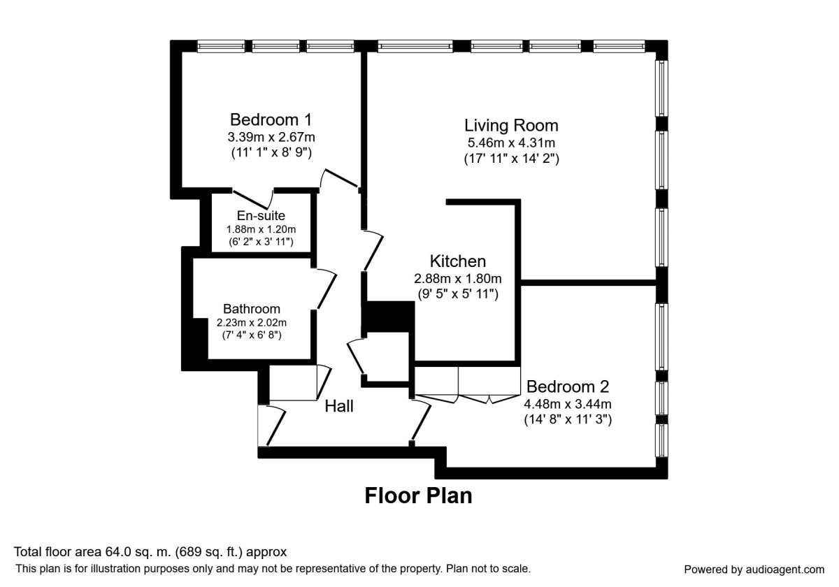 Floorplan of 2 bedroom Flat for sale, Strand Street, Liverpool, Merseyside, L1