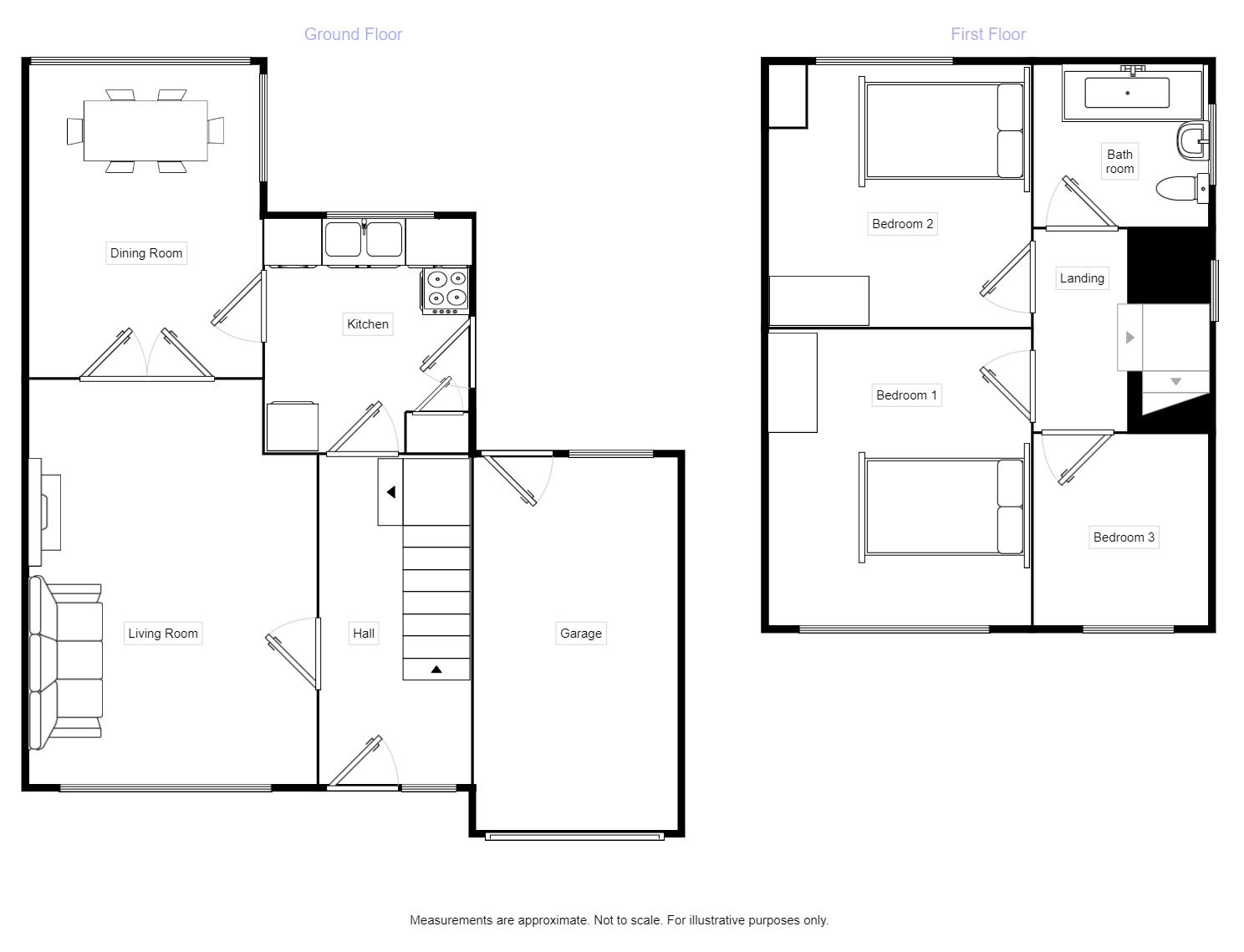 Floorplan of 3 bedroom Semi Detached House for sale, Mackets Close, Liverpool, Merseyside, L25