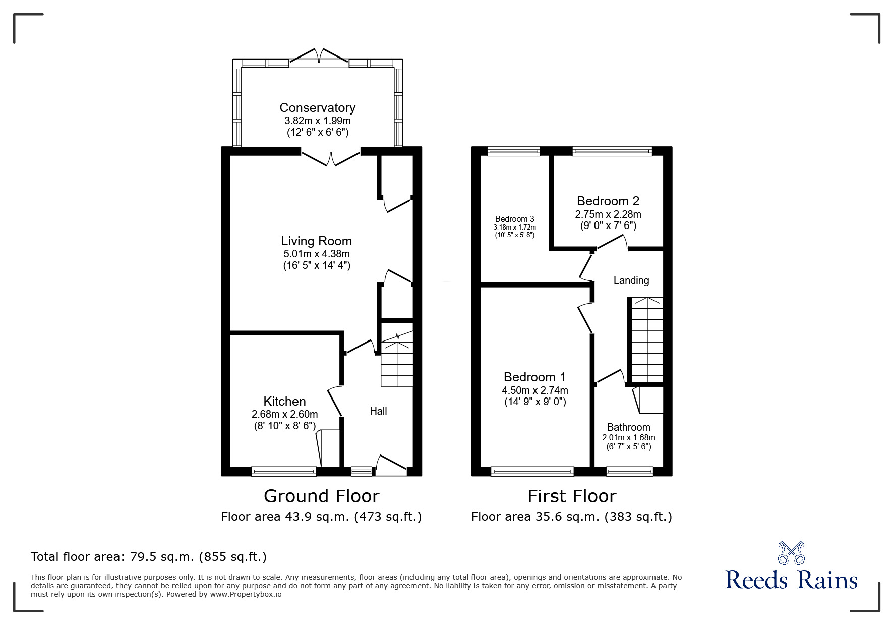 Floorplan of 3 bedroom Mid Terrace House for sale, Newton Way, Liverpool, Merseyside, L3