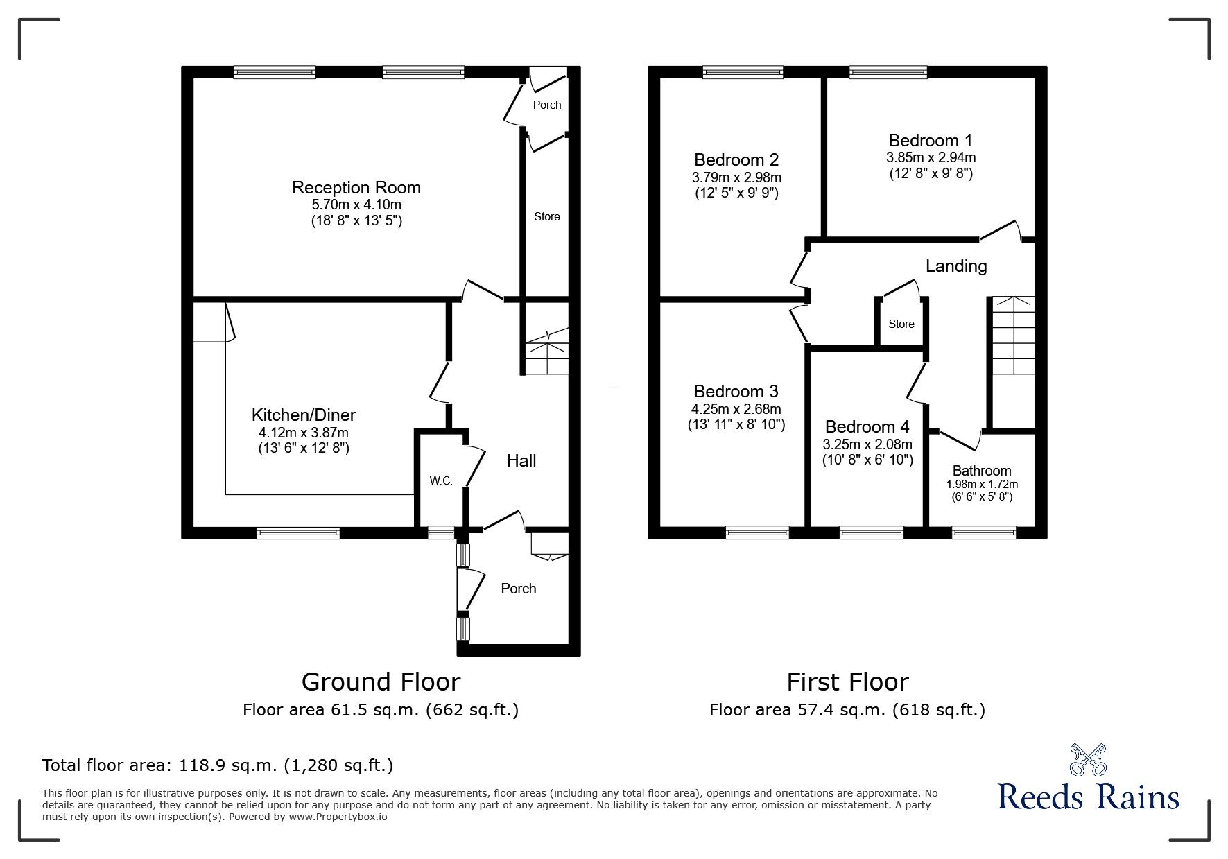 Floorplan of 4 bedroom Mid Terrace House for sale, St. James Street, Liverpool, Merseyside, L1
