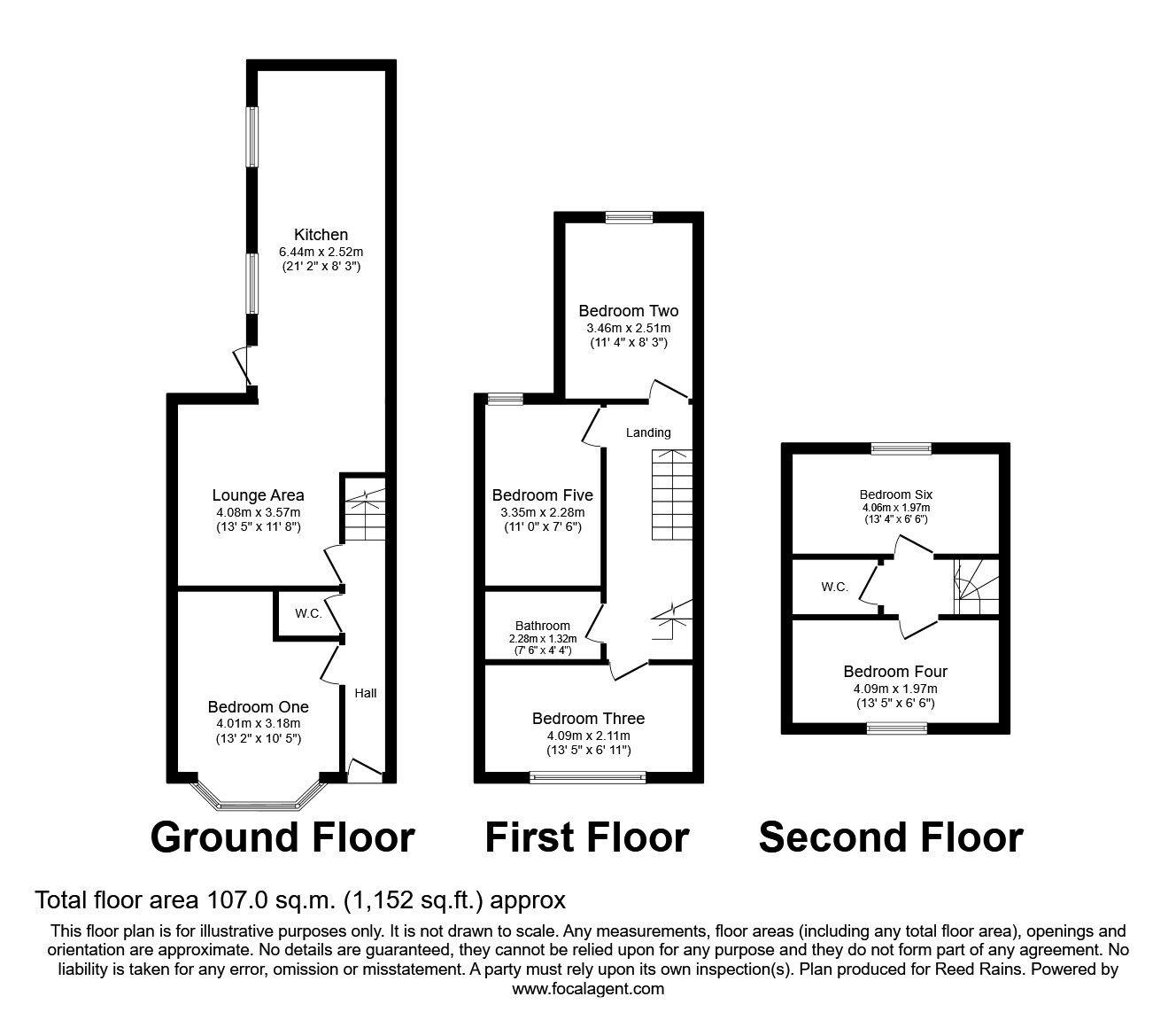 Floorplan of 6 bedroom Mid Terrace House for sale, Halsbury Road, Liverpool, Merseyside, L6