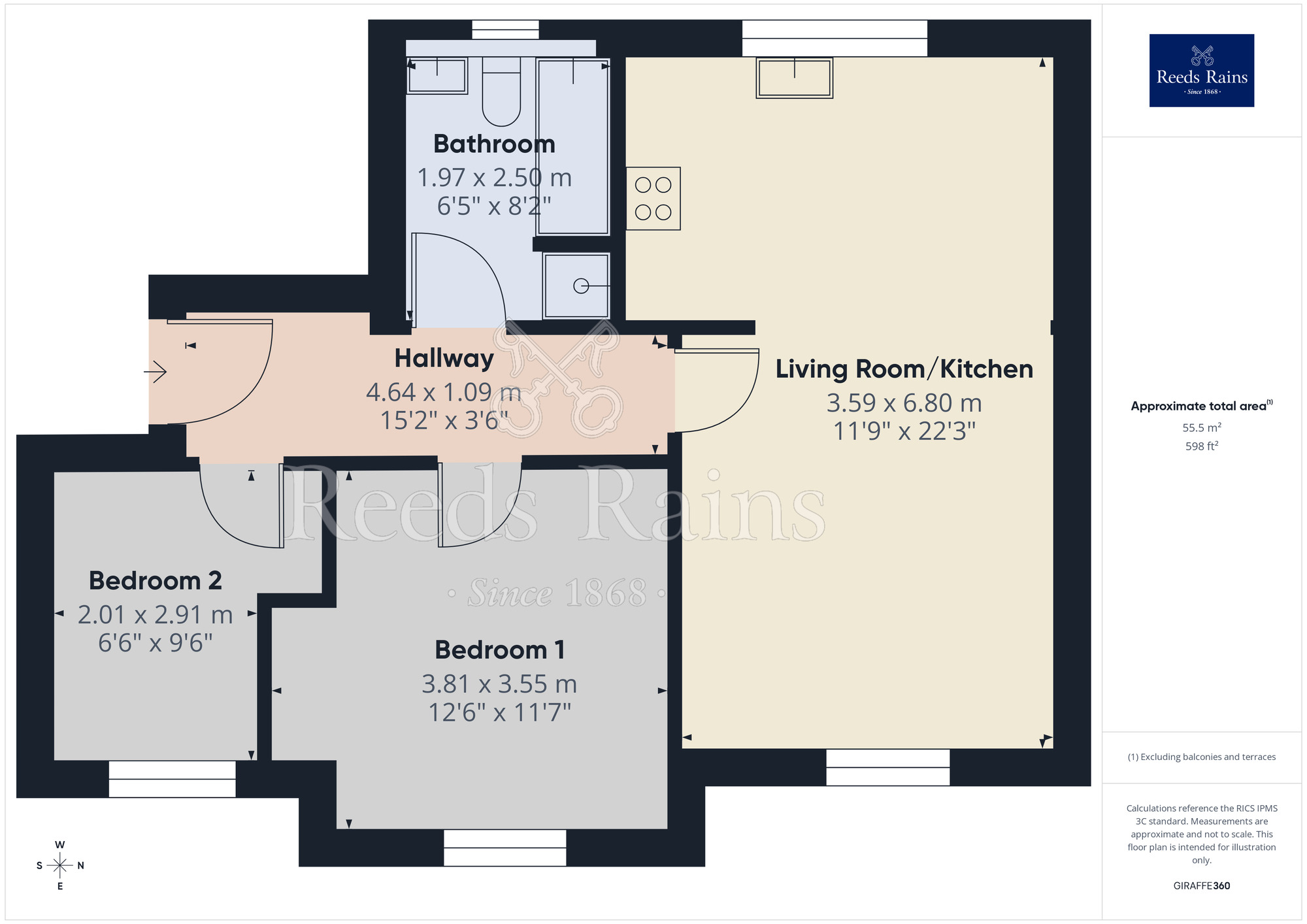 Floorplan of 2 bedroom Flat for sale, Colonel Drive, Liverpool, Merseyside, L12