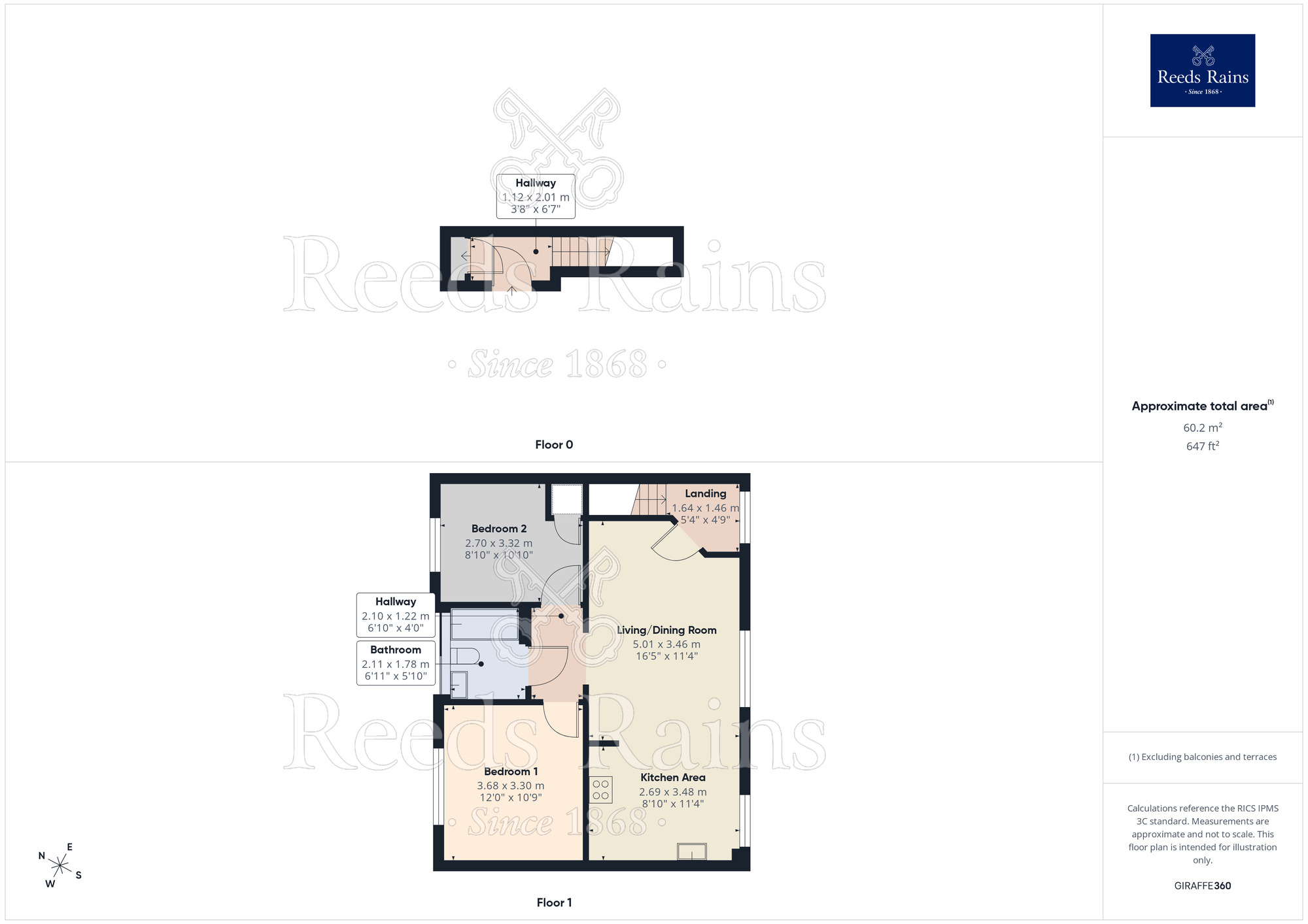 Floorplan of 2 bedroom Flat for sale, Colonel Drive, Liverpool, Merseyside, L12
