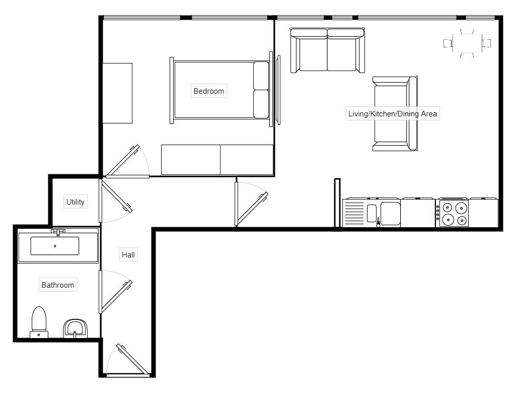 Floorplan of 1 bedroom  Flat for sale, Strand Street, Liverpool, Merseyside, L1