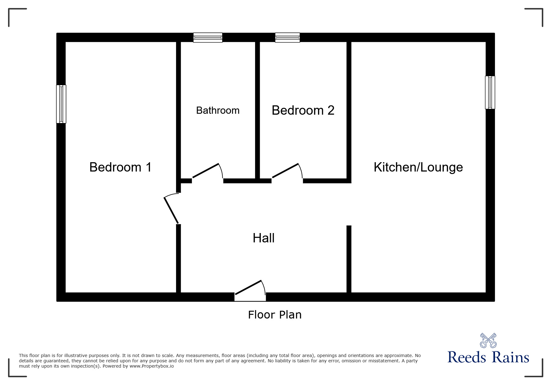 Floorplan of 2 bedroom Flat to rent, Bentley Road, Liverpool, Merseyside, L8