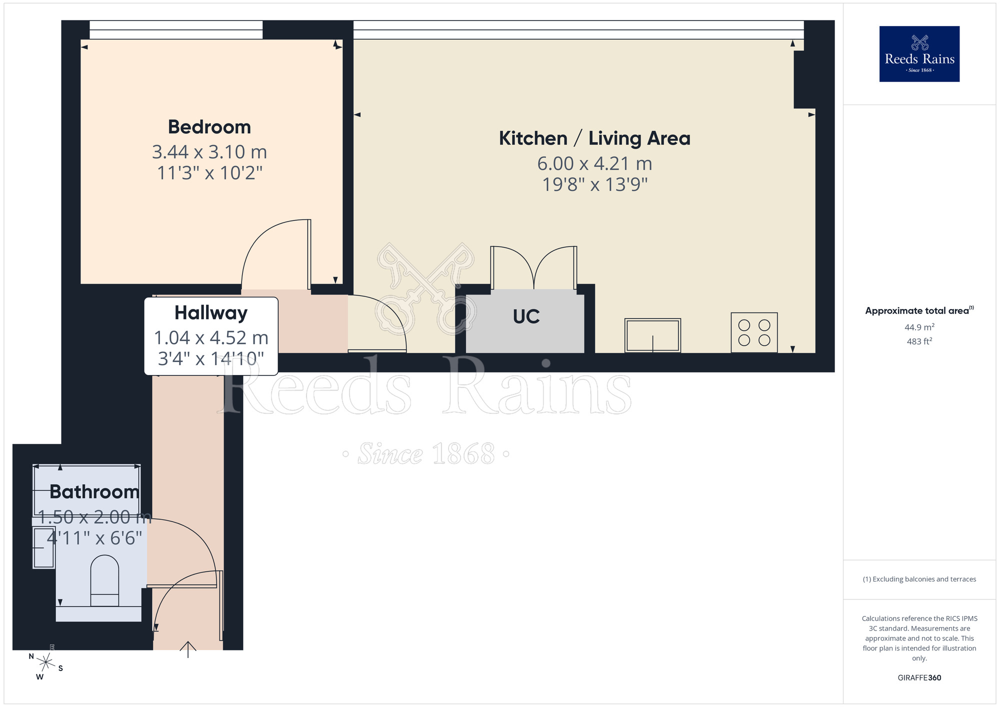 Floorplan of 1 bedroom Flat for sale, Strand Street, Liverpool, Merseyside, L1