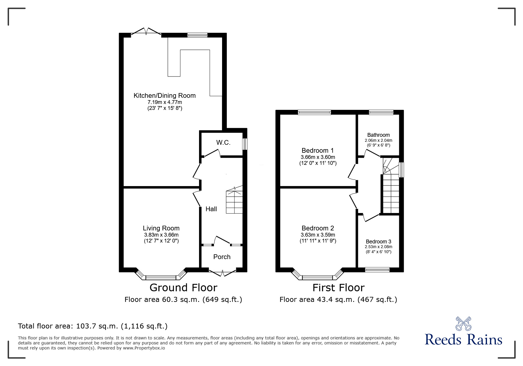 Floorplan of 3 bedroom Semi Detached House for sale, Wilsons Lane, Liverpool, Merseyside, L21