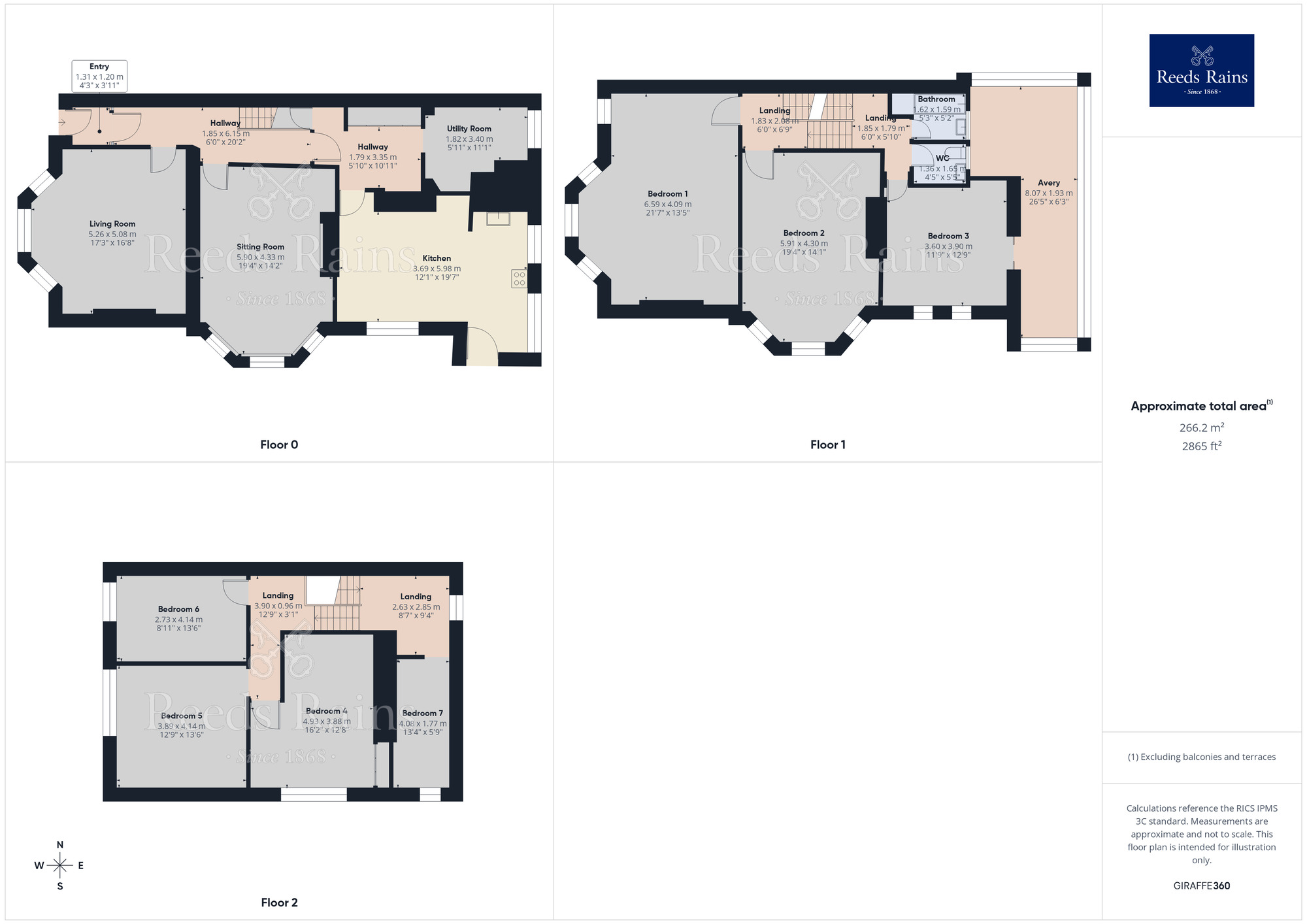Floorplan of 7 bedroom Semi Detached House for sale, Brompton Avenue, Sefton Park, Merseyside, L17