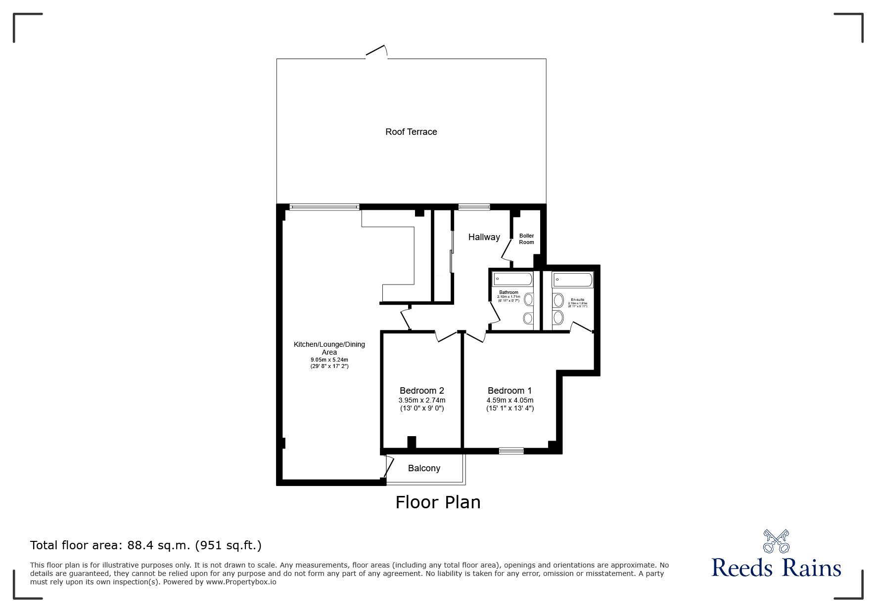 Floorplan of 2 bedroom Flat to rent, Pall Mall, Liverpool, Merseyside, L3
