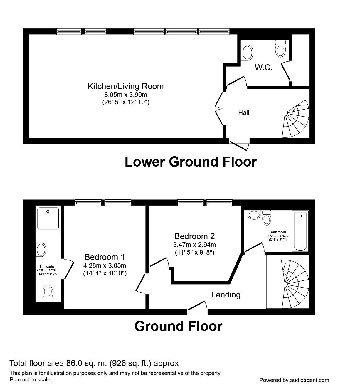 Floorplan of 2 bedroom Flat to rent, Water Street, Liverpool, Merseyside, L3