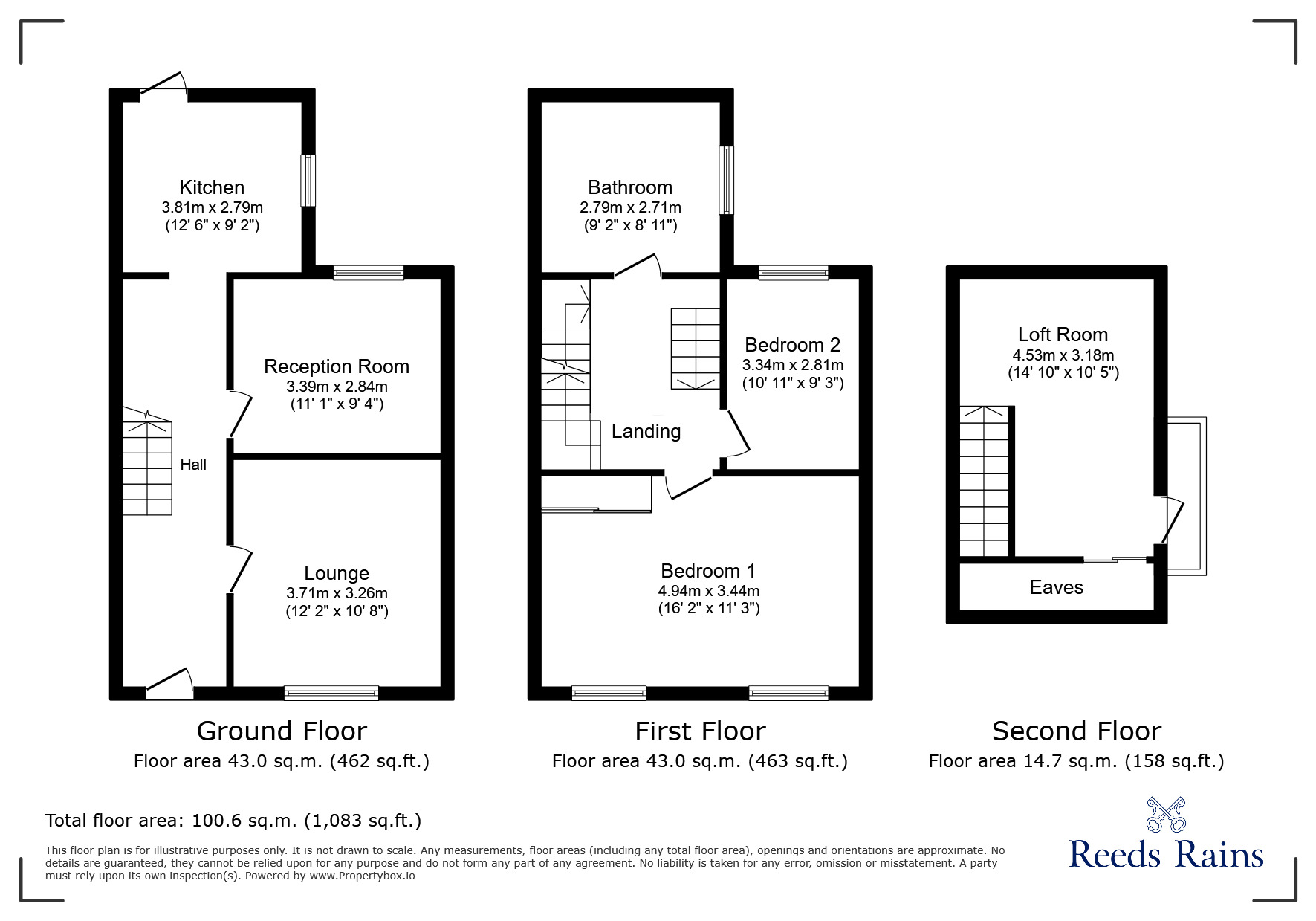 Floorplan of 3 bedroom Mid Terrace House to rent, Thornycroft Road, Liverpool, Merseyside, L15