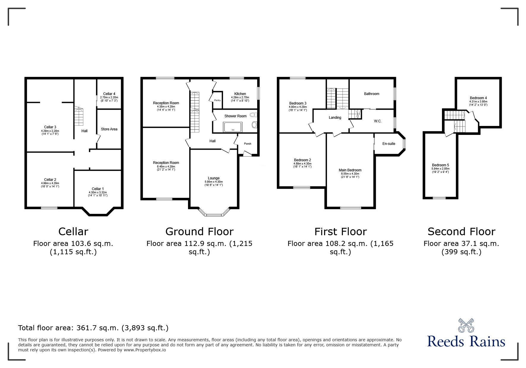 Floorplan of 5 bedroom Semi Detached House for sale, Fairfield Crescent, Fairfield, Merseyside, L6