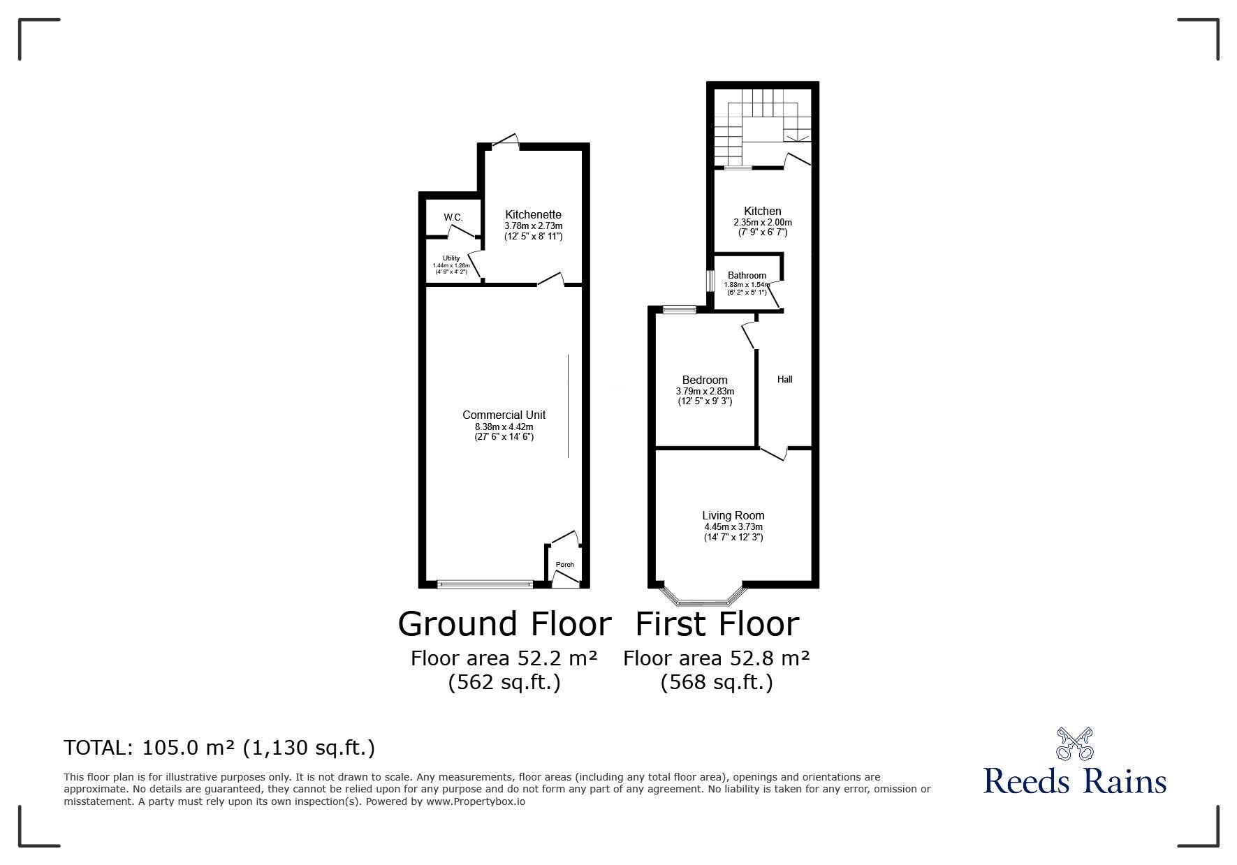 Floorplan of 1 bedroom Mid Terrace House for sale, Lisburn Lane, Liverpool, Merseyside, L13