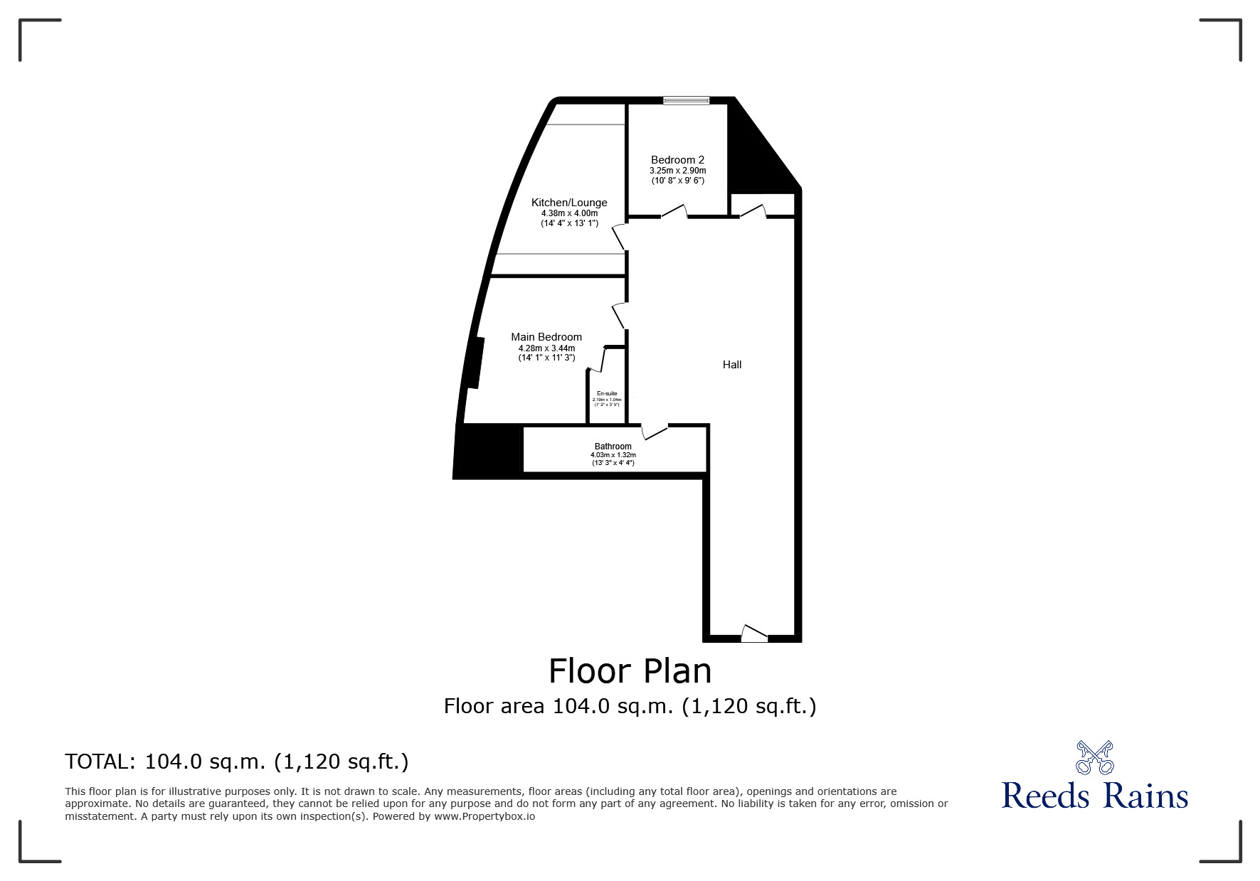 Floorplan of 2 bedroom  Flat to rent, Princes Parade, Liverpool, Merseyside, L3