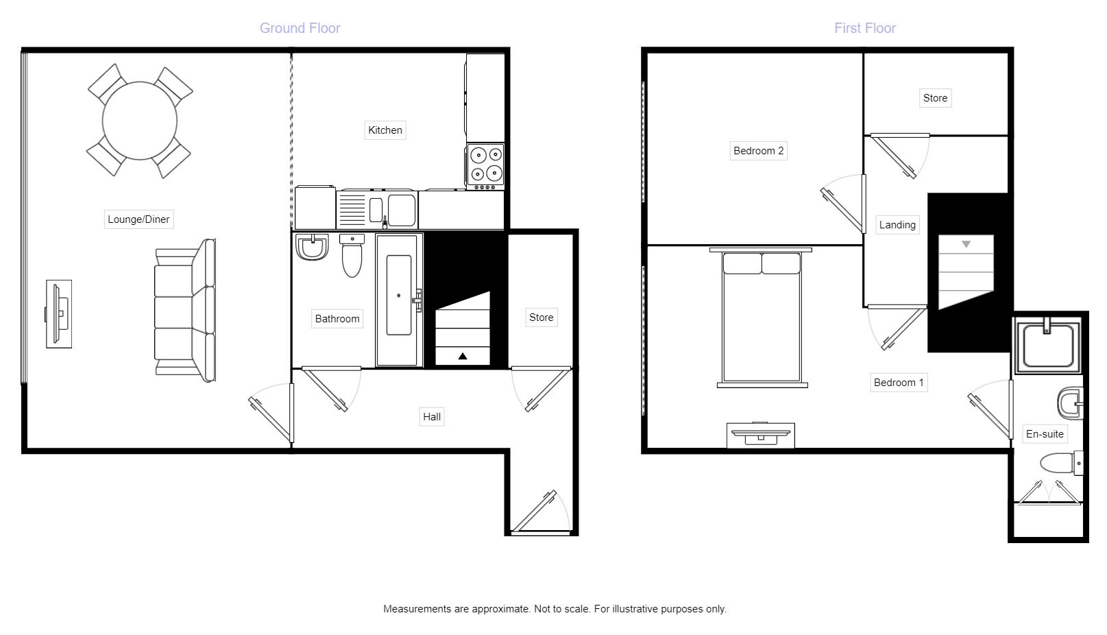 Floorplan of 2 bedroom  Flat to rent, Temple Lane, Liverpool, Merseyside, L2