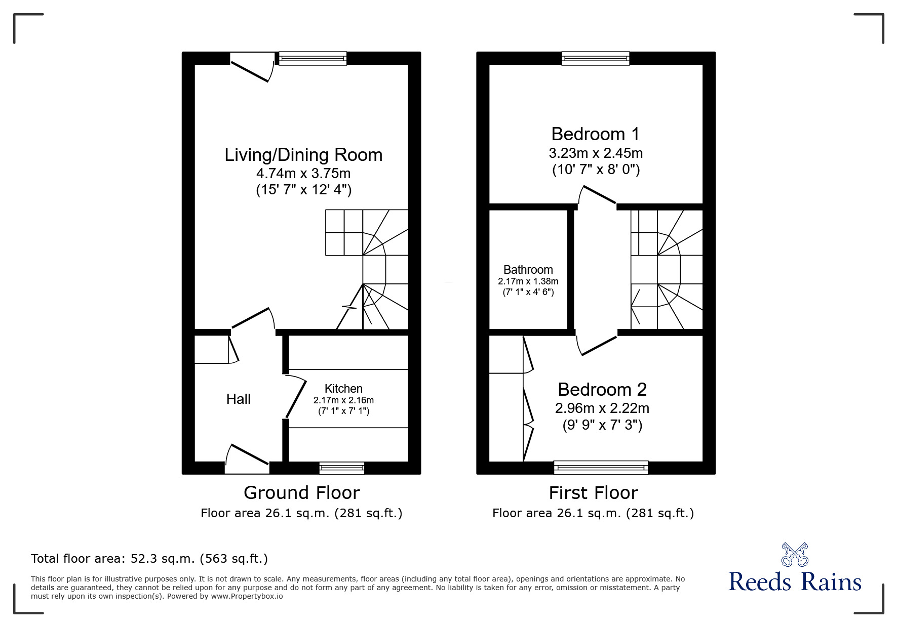 Floorplan of 2 bedroom Mid Terrace House for sale, Conwy Drive, Liverpool, Merseyside, L6