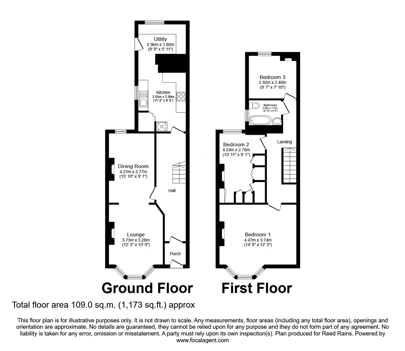 Floorplan of 3 bedroom Mid Terrace House for sale, Bundoran Road, Liverpool, Merseyside, L17