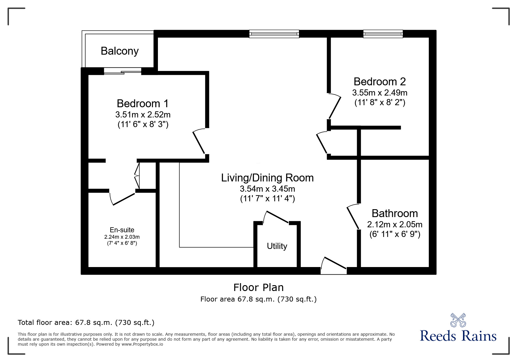 Floorplan of 2 bedroom  Flat for sale, Parliament Street, Liverpool, Merseyside, L8