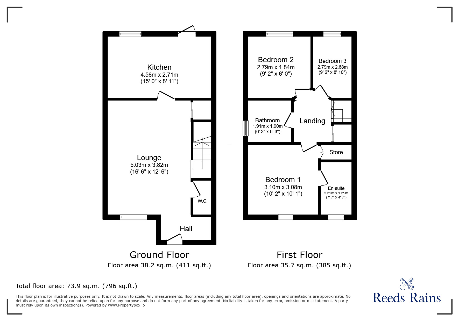 Floorplan of 3 bedroom Semi Detached House to rent, Carillion Close, Liverpool, Merseyside, L11