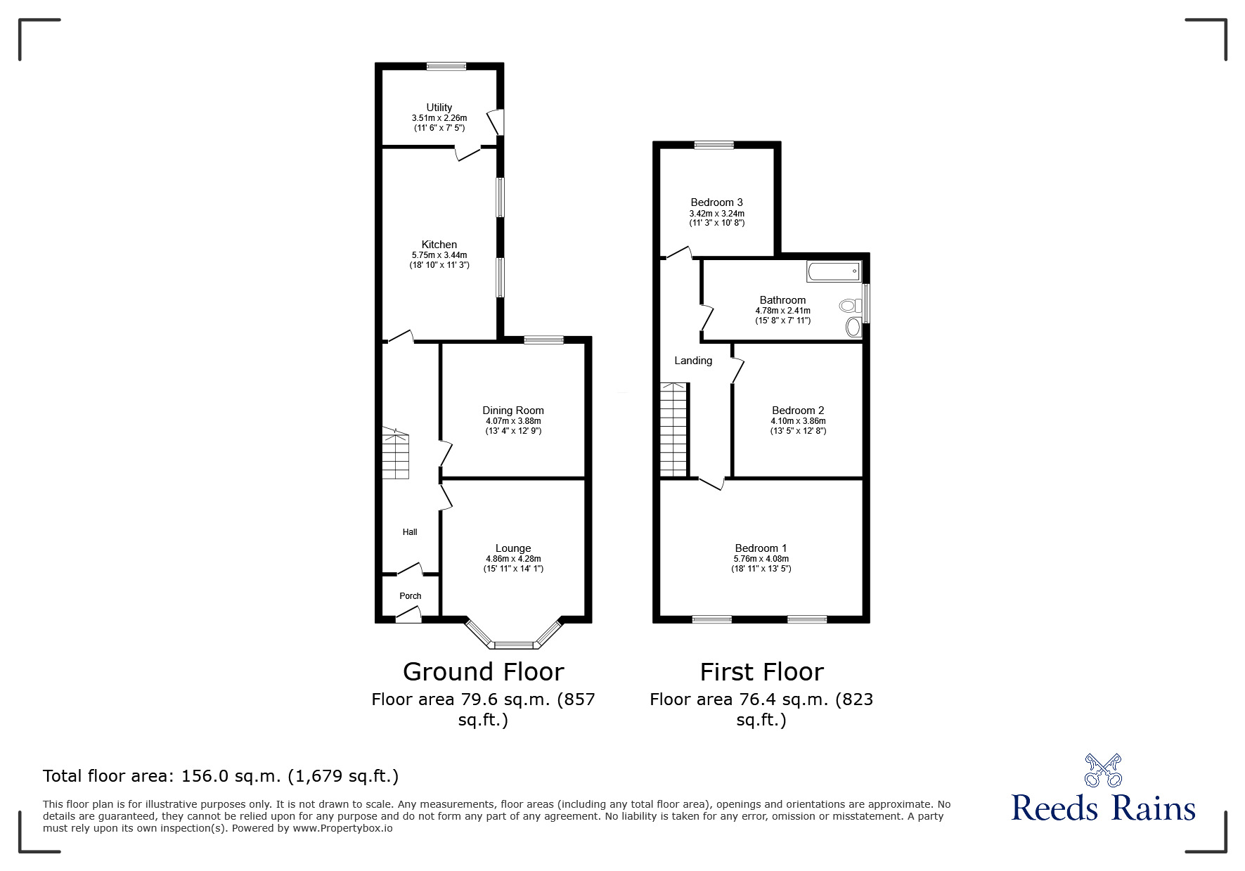 Floorplan of 3 bedroom Mid Terrace House for sale, Elm Road, Seaforth, Merseyside, L21