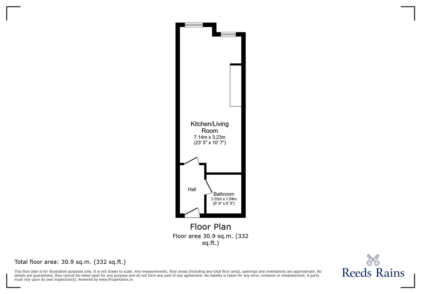 Floorplan of  Flat for sale, Norfolk Street, Liverpool, Merseyside, L1