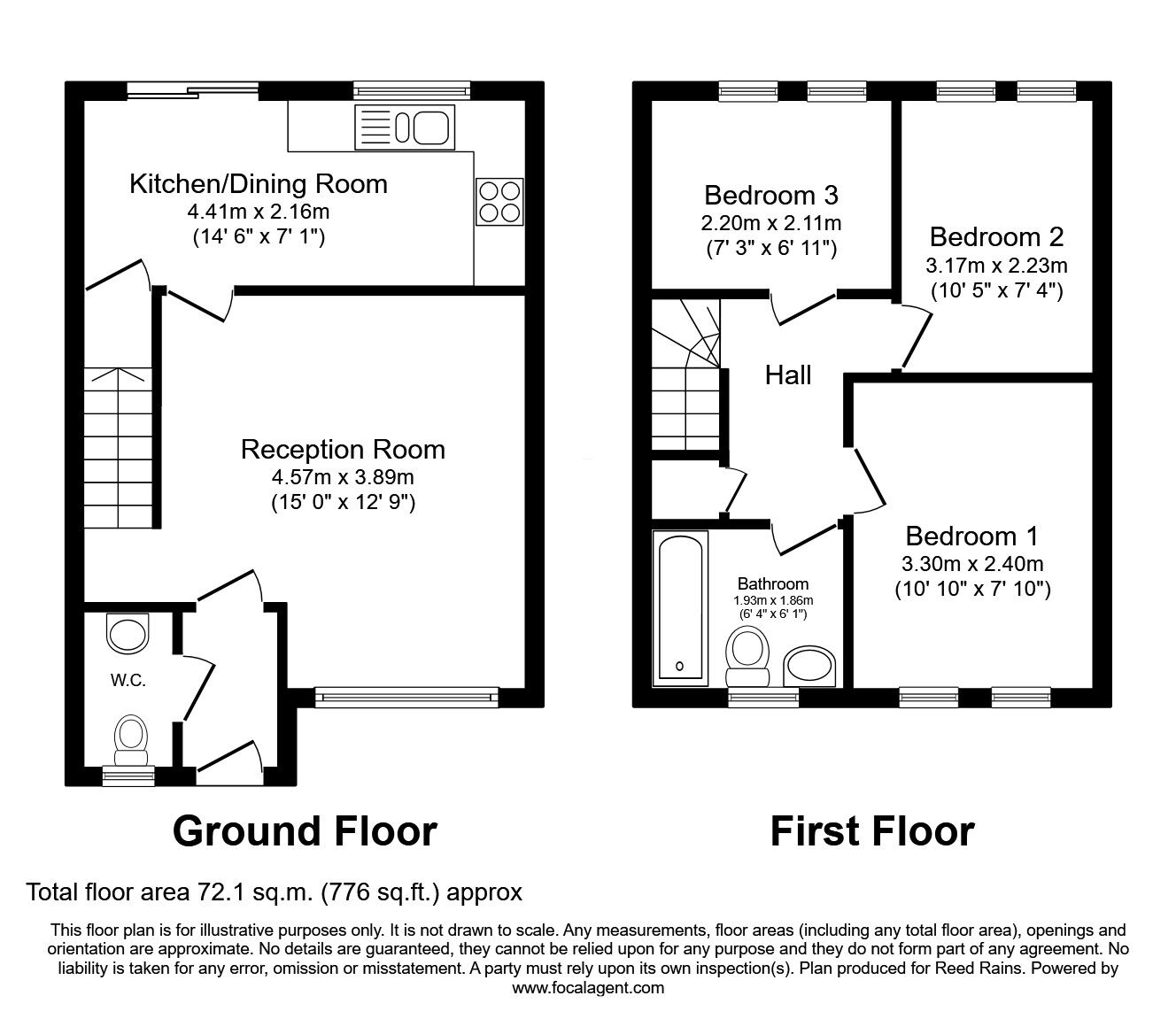 Floorplan of 3 bedroom Semi Detached House for sale, Allerford Road, Liverpool, Merseyside, L12