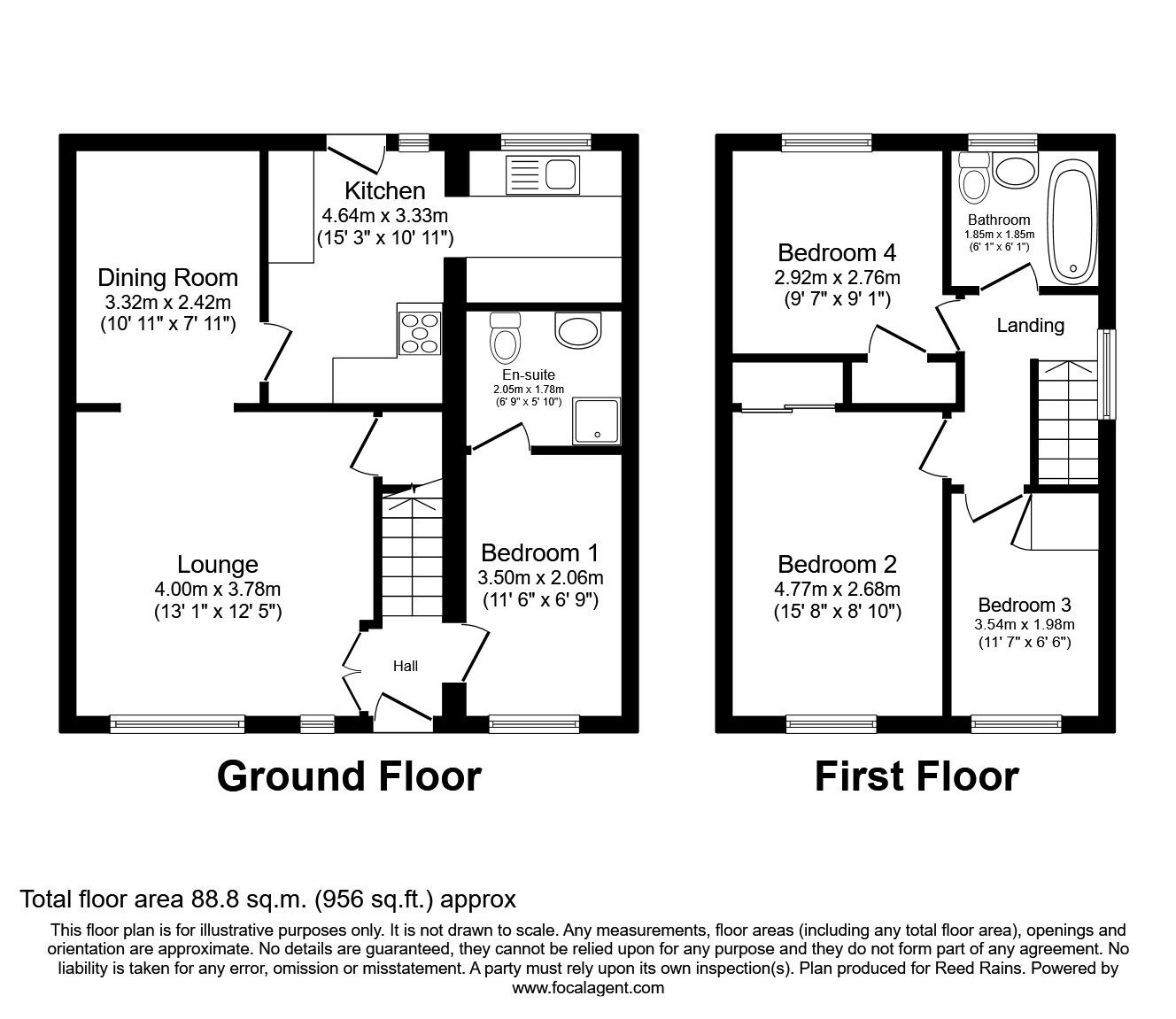 Floorplan of 4 bedroom Semi Detached House for sale, Danby Close, Liverpool, Merseyside, L5