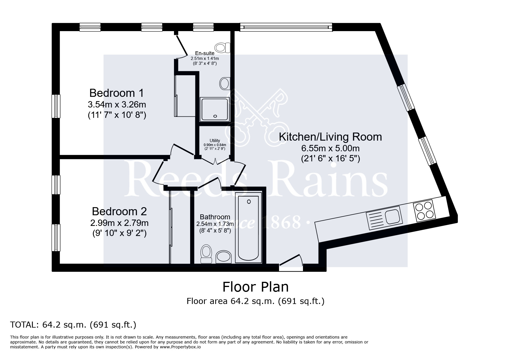 Floorplan of 2 bedroom  Flat to rent, Mann Island, Liverpool, Merseyside, L3