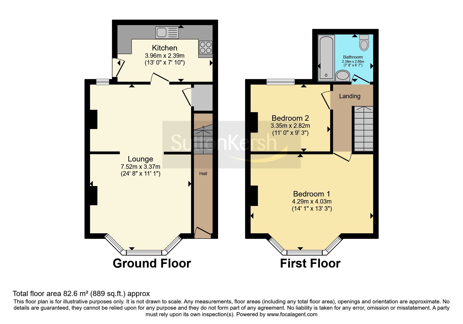 Floorplan of 2 bedroom  House to rent, Booth Street, Liverpool, Merseyside, L13