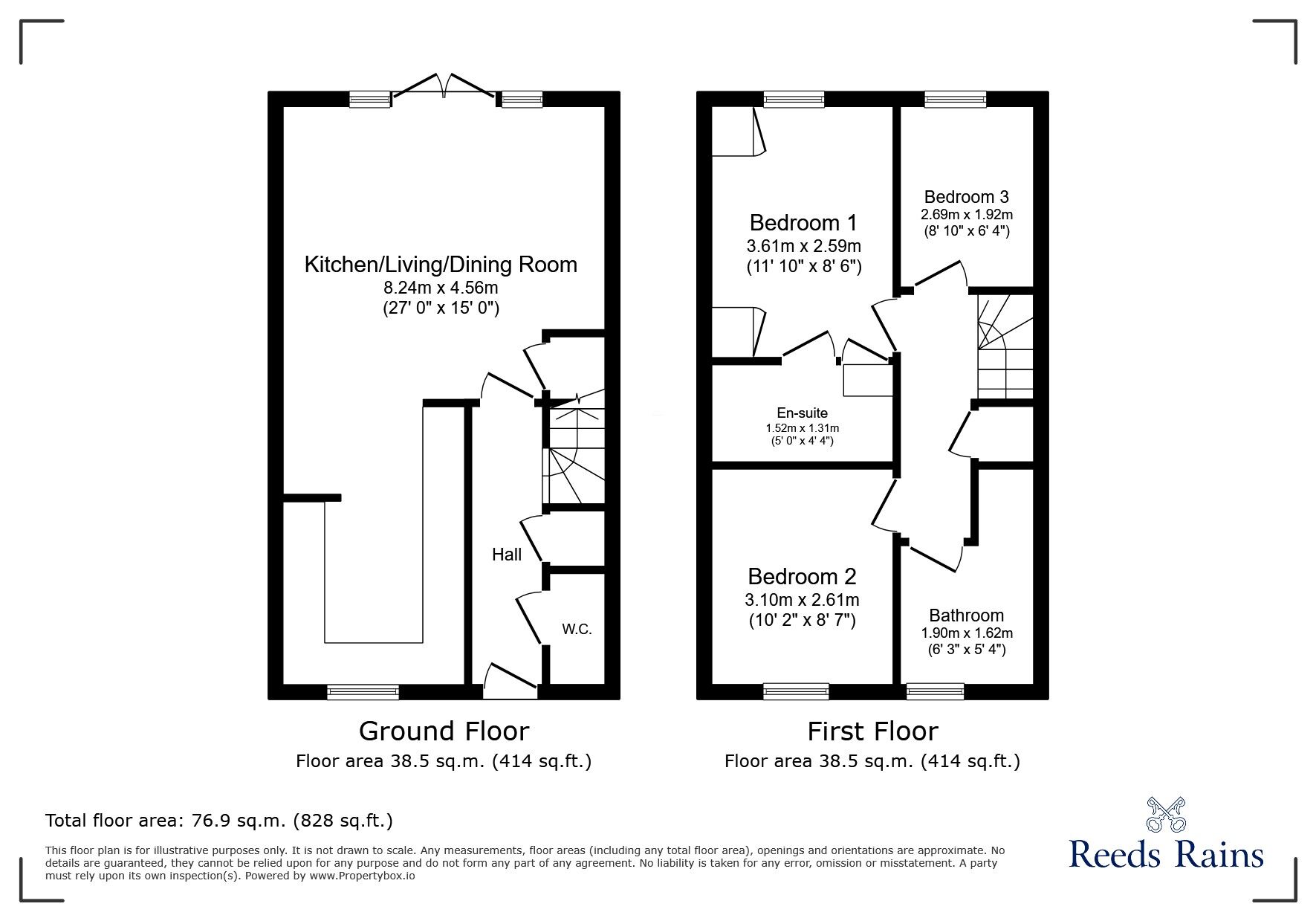 Floorplan of 3 bedroom Semi Detached House for sale, Hayfield Place, Liverpool, Merseyside, L28