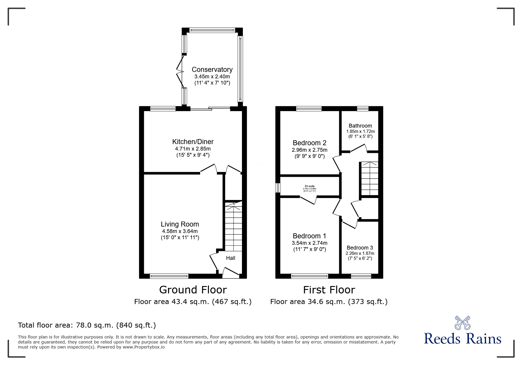 Floorplan of 3 bedroom Semi Detached House for sale, Leagate, Liverpool, Merseyside, L10