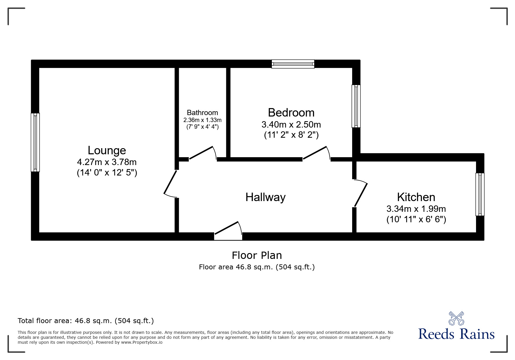 Floorplan of 1 bedroom  Flat to rent, Lower Breck Road, Liverpool, Merseyside, L6