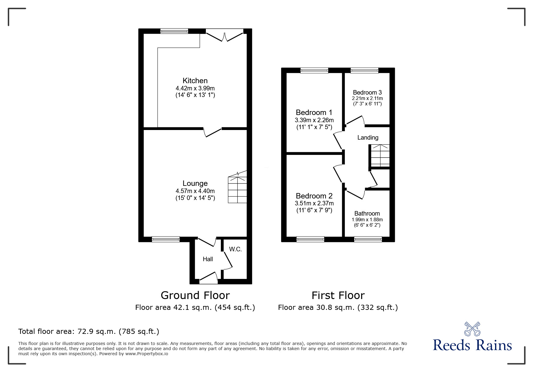 Floorplan of 3 bedroom  House to rent, Allerford Road, Liverpool, Merseyside, L12