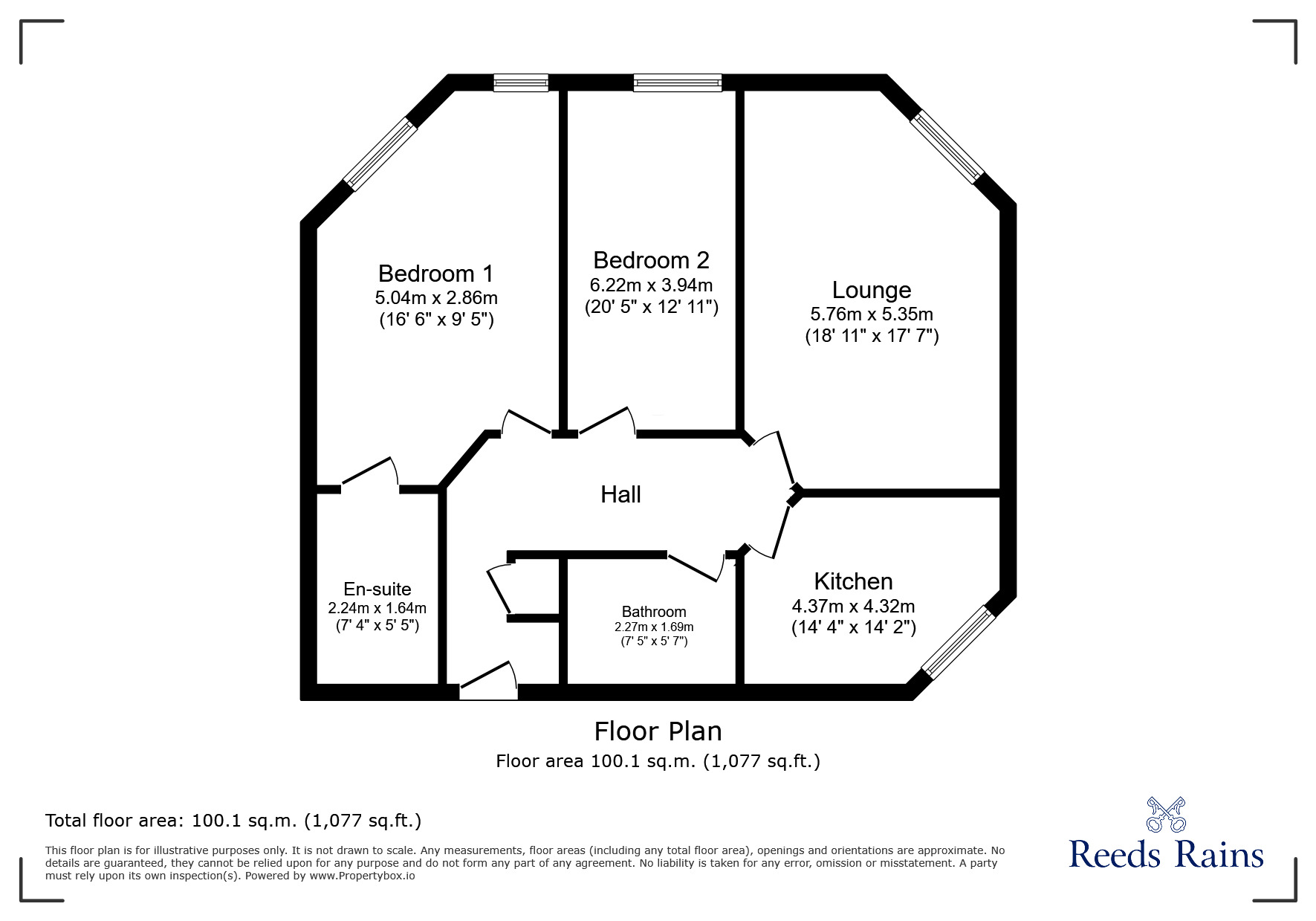 Floorplan of 2 bedroom  Flat to rent, Quebec Quay, Liverpool, Merseyside, L3