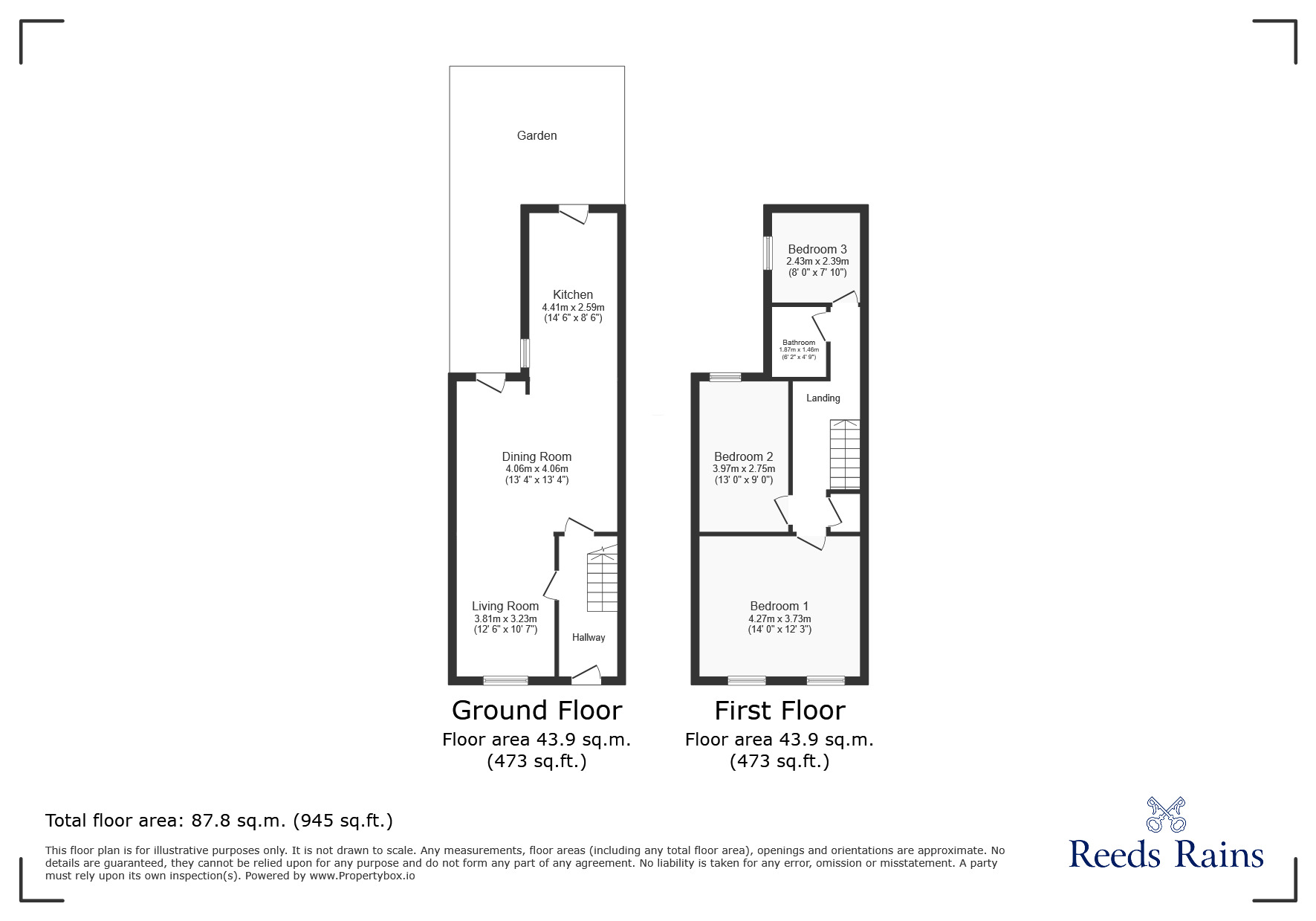Floorplan of 3 bedroom  House to rent, Dombey Street, Liverpool, Merseyside, L8