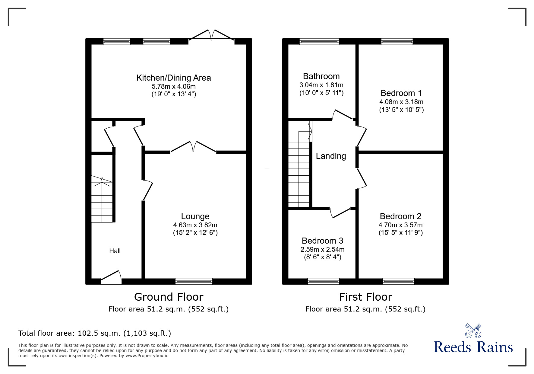 Floorplan of 3 bedroom Mid Terrace House to rent, Wendover Avenue, Liverpool, Merseyside, L17