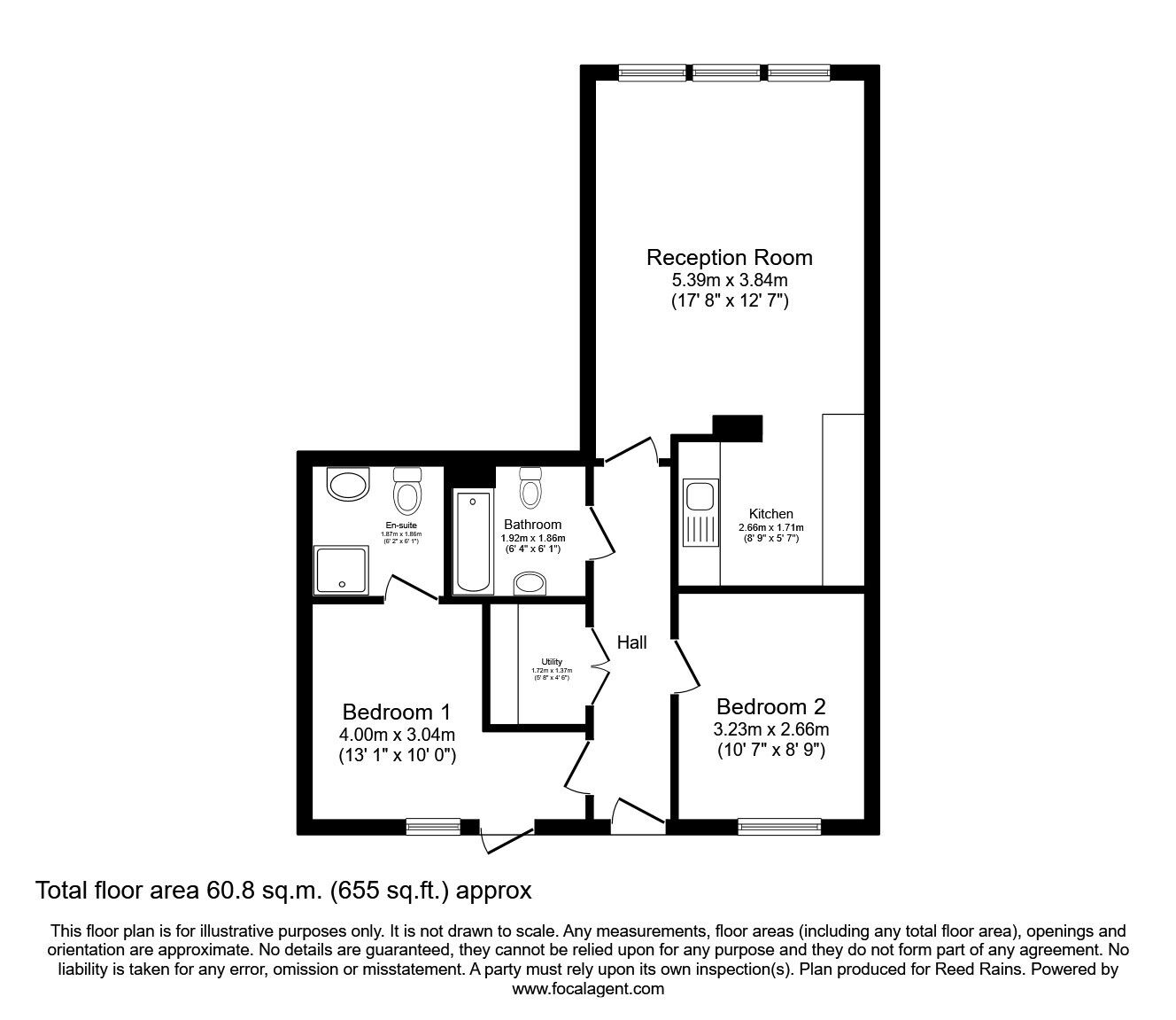 Floorplan of 2 bedroom  Flat for sale, Mann Island, Liverpool, Merseyside, L3