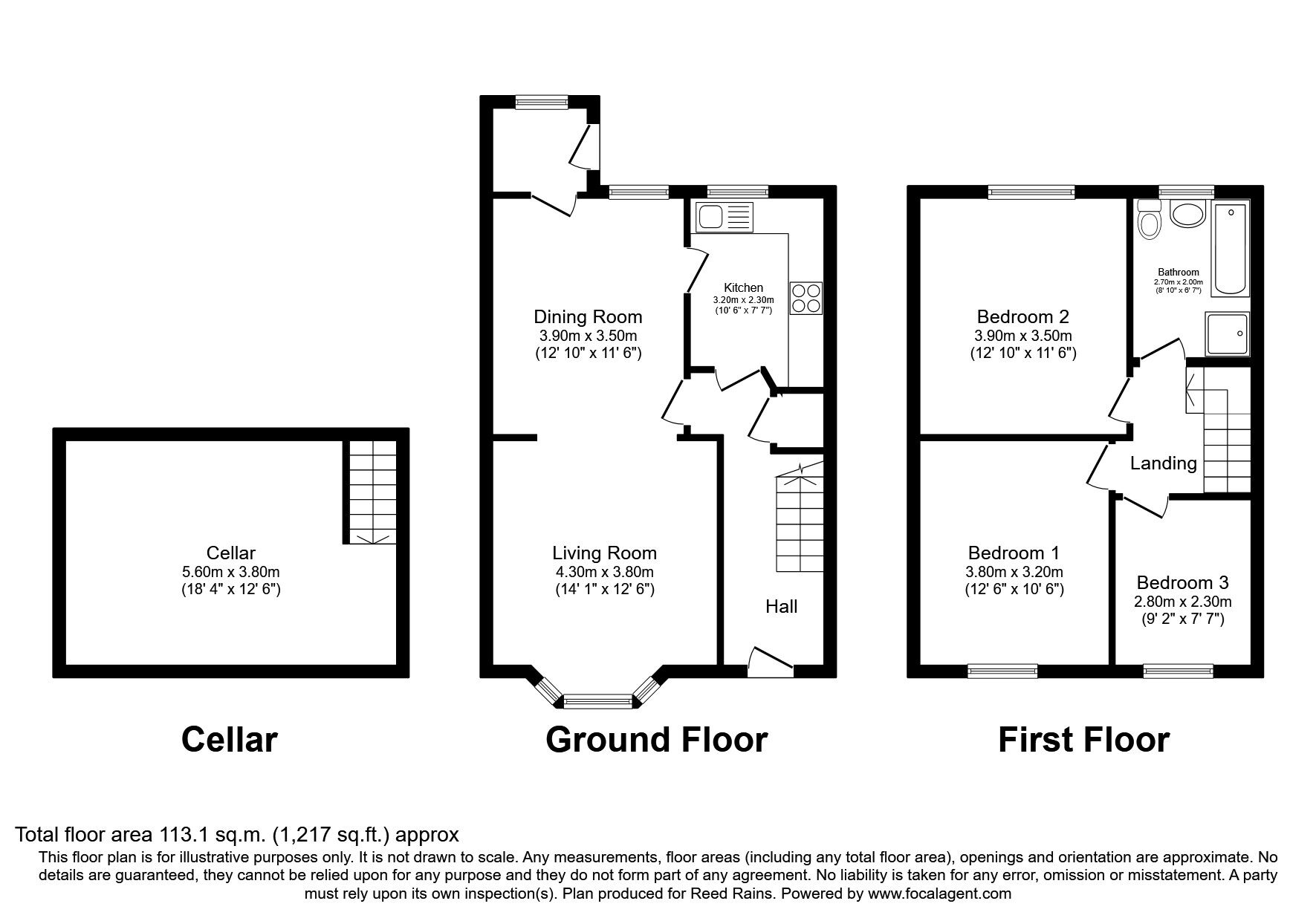 Floorplan of 3 bedroom Mid Terrace House to rent, Dacy Road, Liverpool, Merseyside, L5